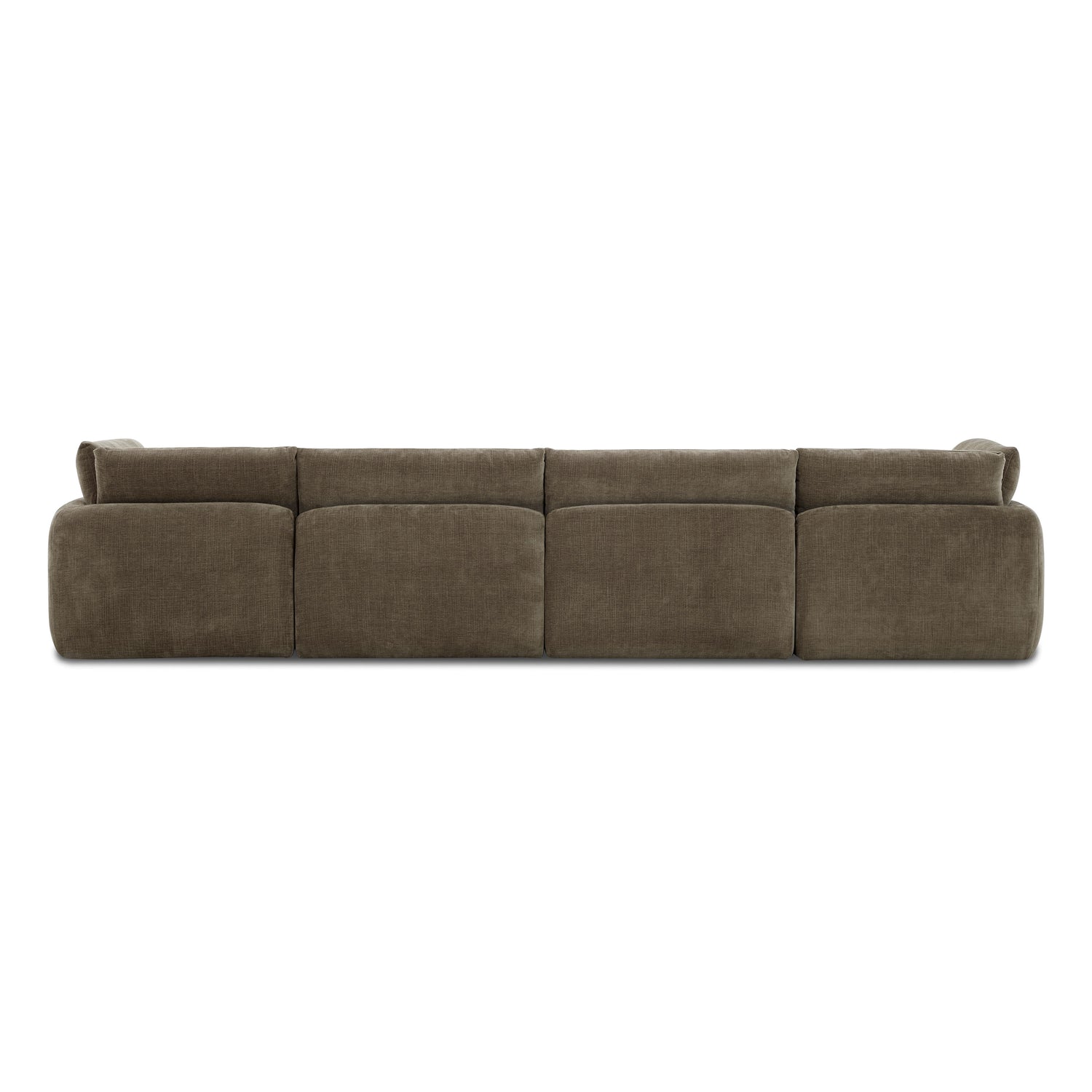 Tonga Modular 5-Piece L-Shaped Sectional with Reversible Ottoman | Clove Brown 