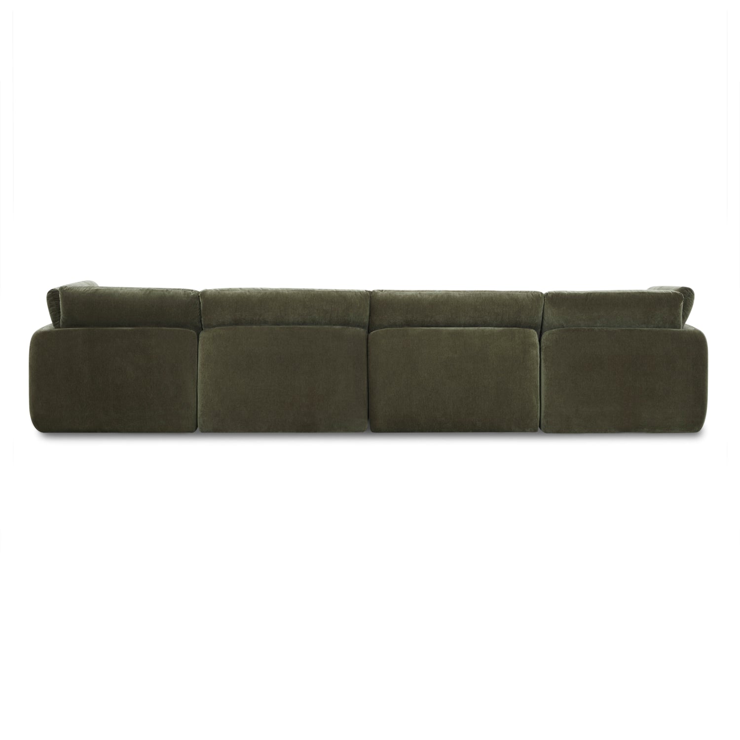 Tonga Modular 5-Piece L-Shaped Sectional with Reversible Ottoman | Lume Green 