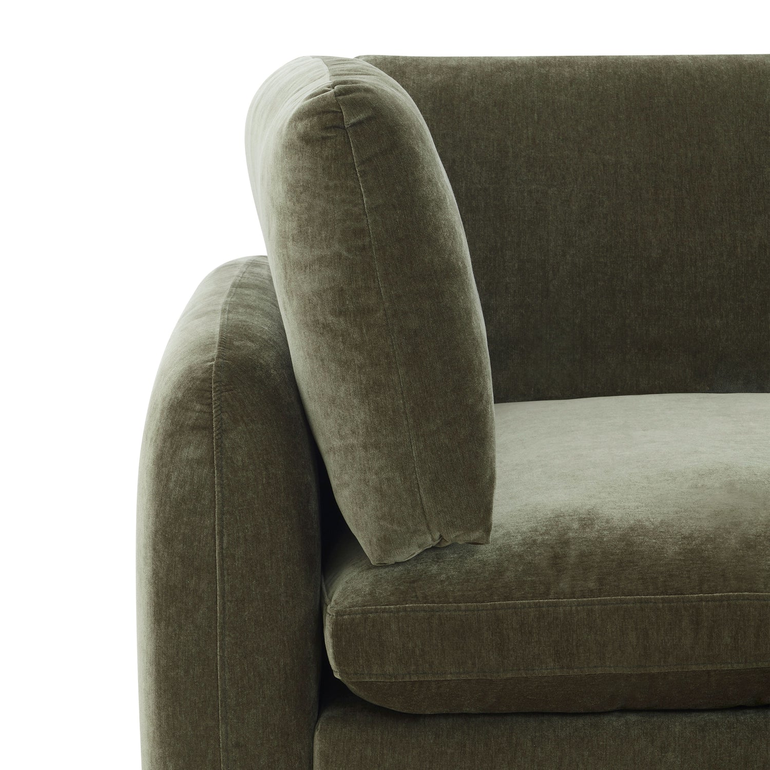 Tonga Modular 5-Piece L-Shaped Sectional with Reversible Ottoman | Lume Green 