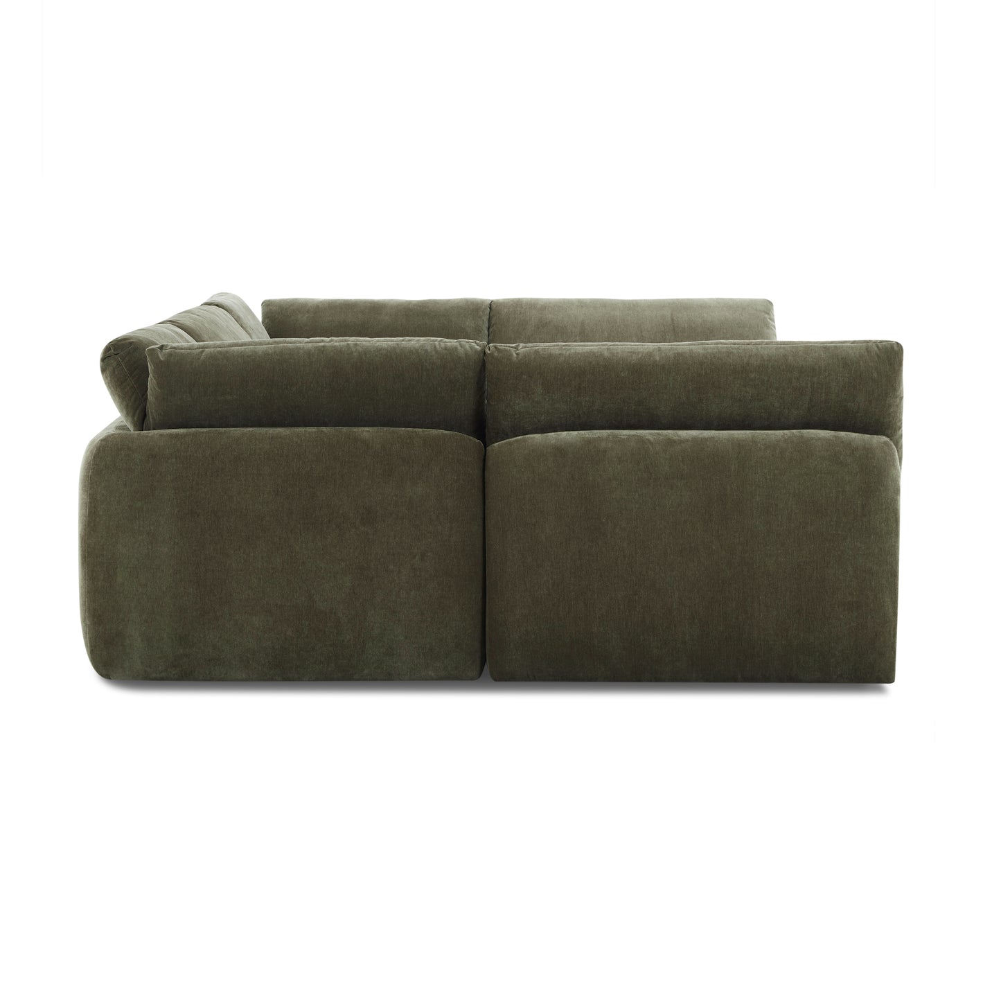 Tonga Modular 6-Piece Pit Lounge Sectional | Lume Green