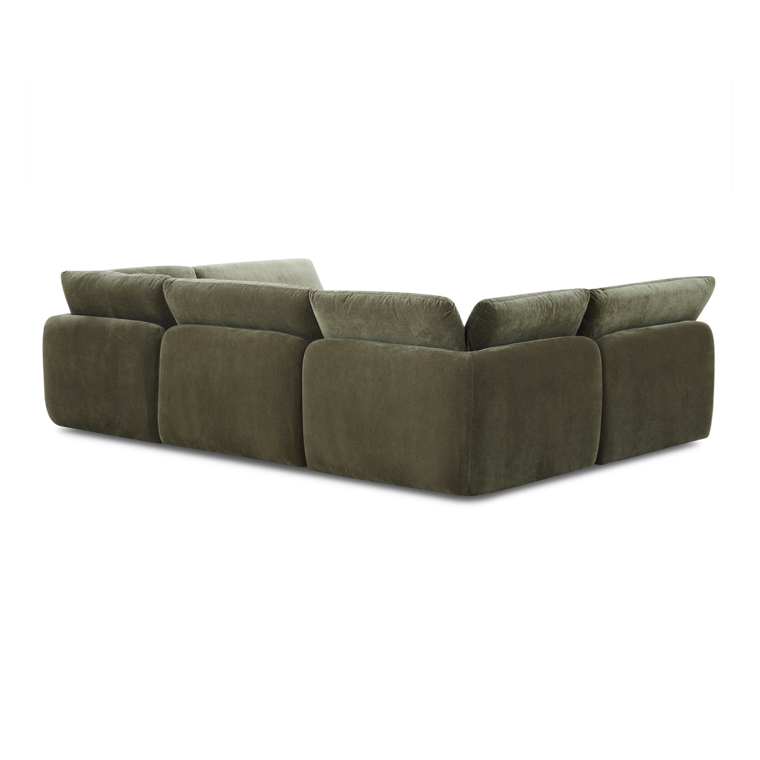 Tonga Modular 6-Piece Pit Lounge Sectional | Lume Green 