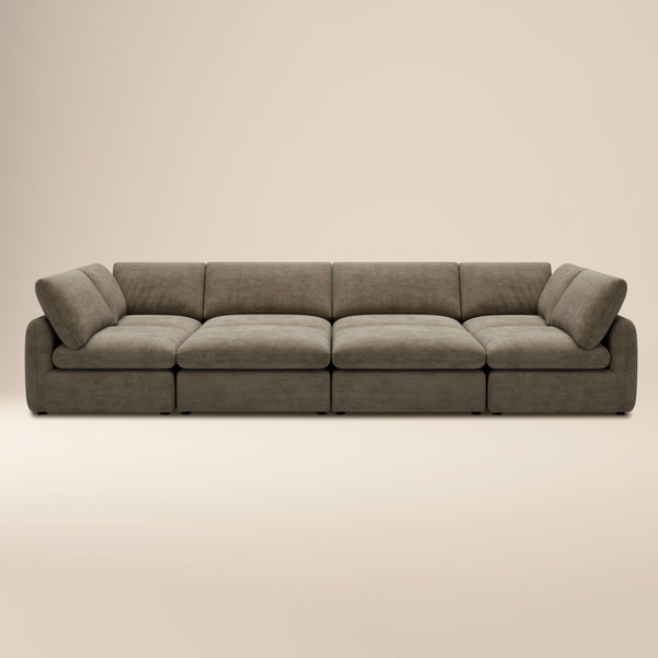 Tonga Modular 8-Piece Pit Lounge Sectional | Clove Brown