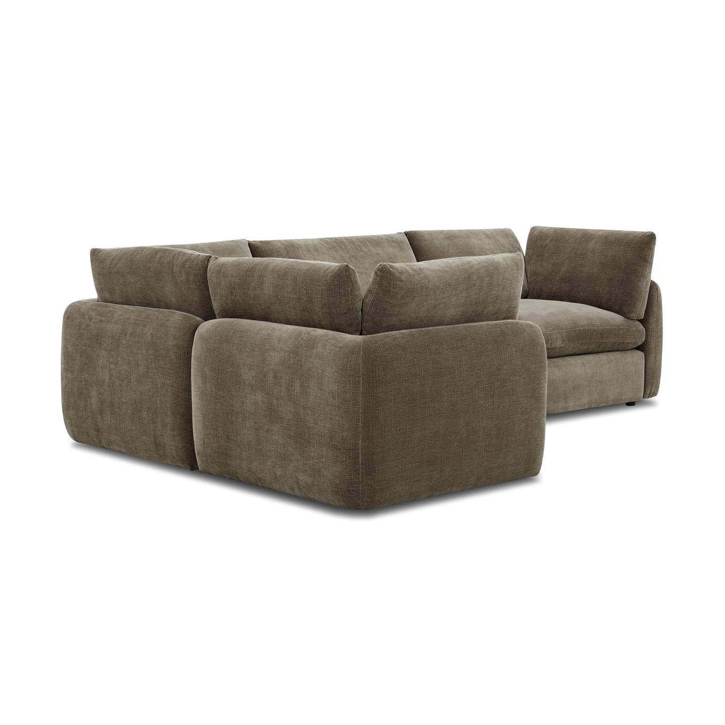Tonga Modular 4-Piece L-Shaped Sectional | Clove Brown