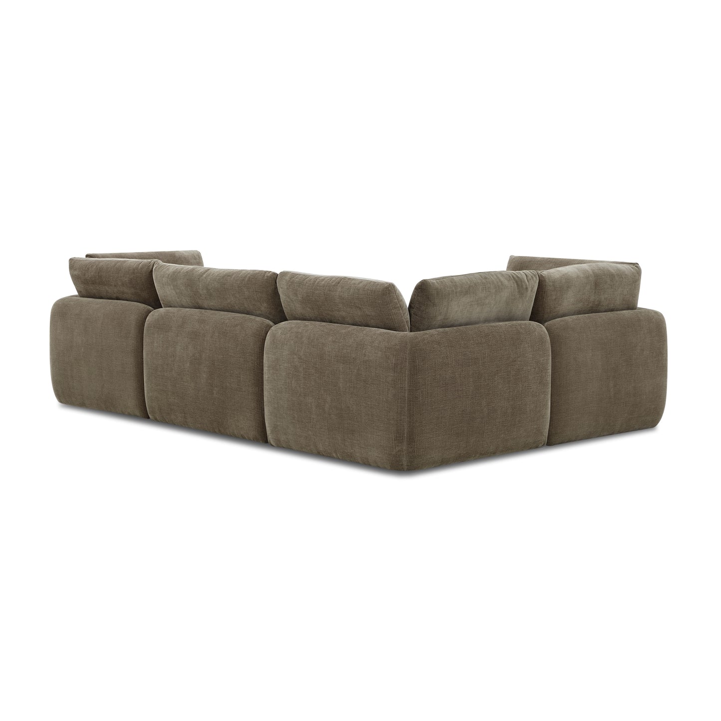 Tonga Modular 4-Piece L-Shaped Sectional | Clove Brown