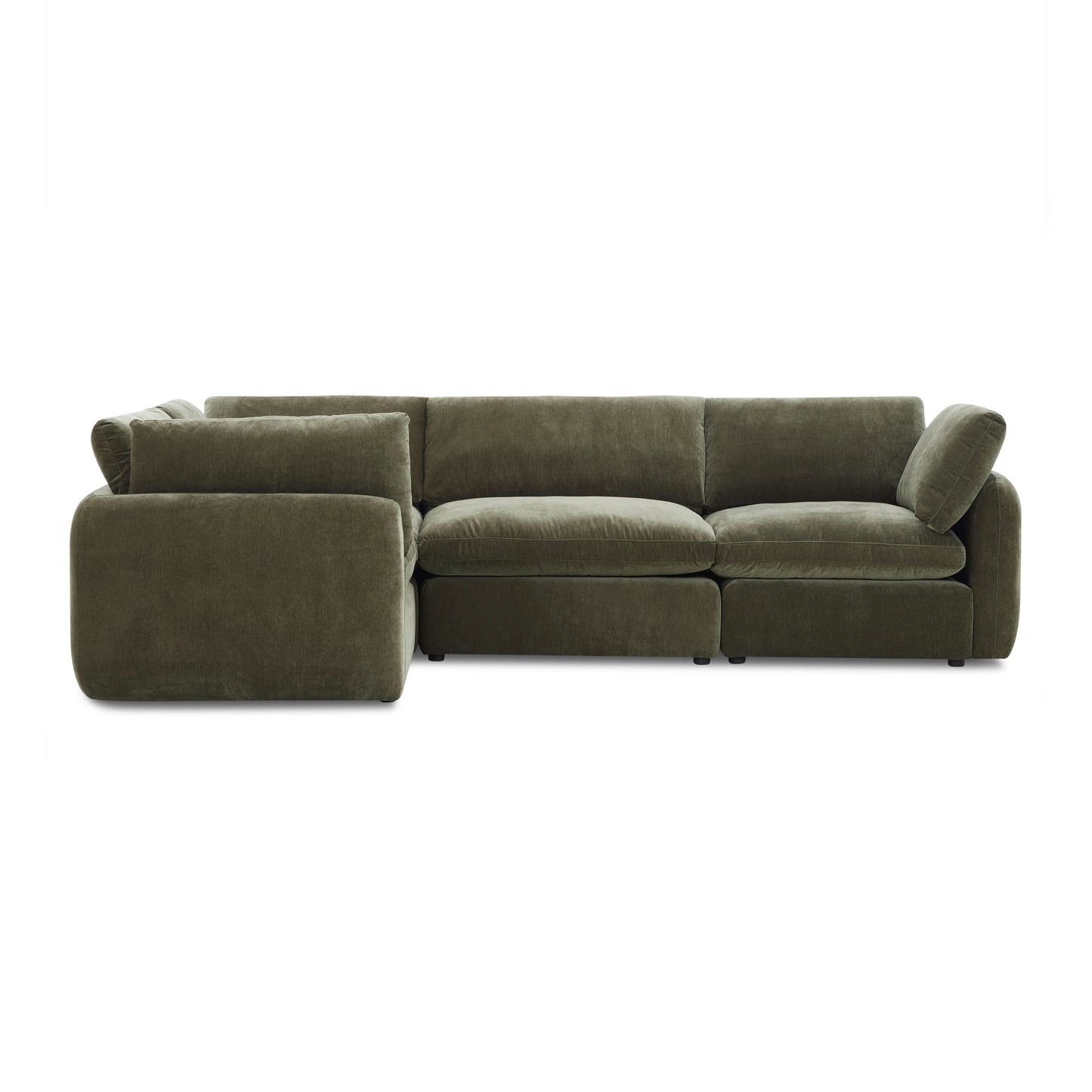 Tonga Modular 4-Piece L-Shaped Sectional | Lume Green