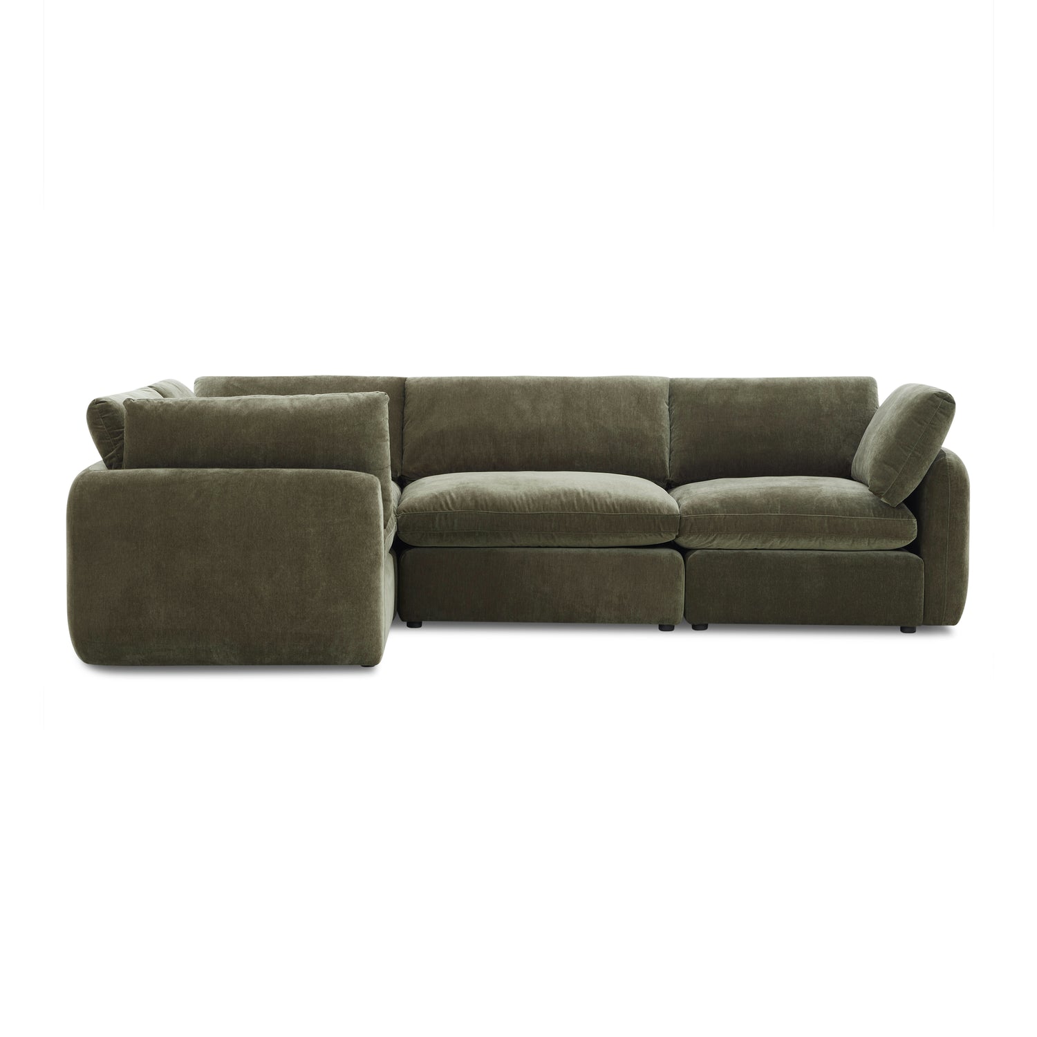 Tonga Modular 4-Piece L-Shaped Sectional | Lume Green 