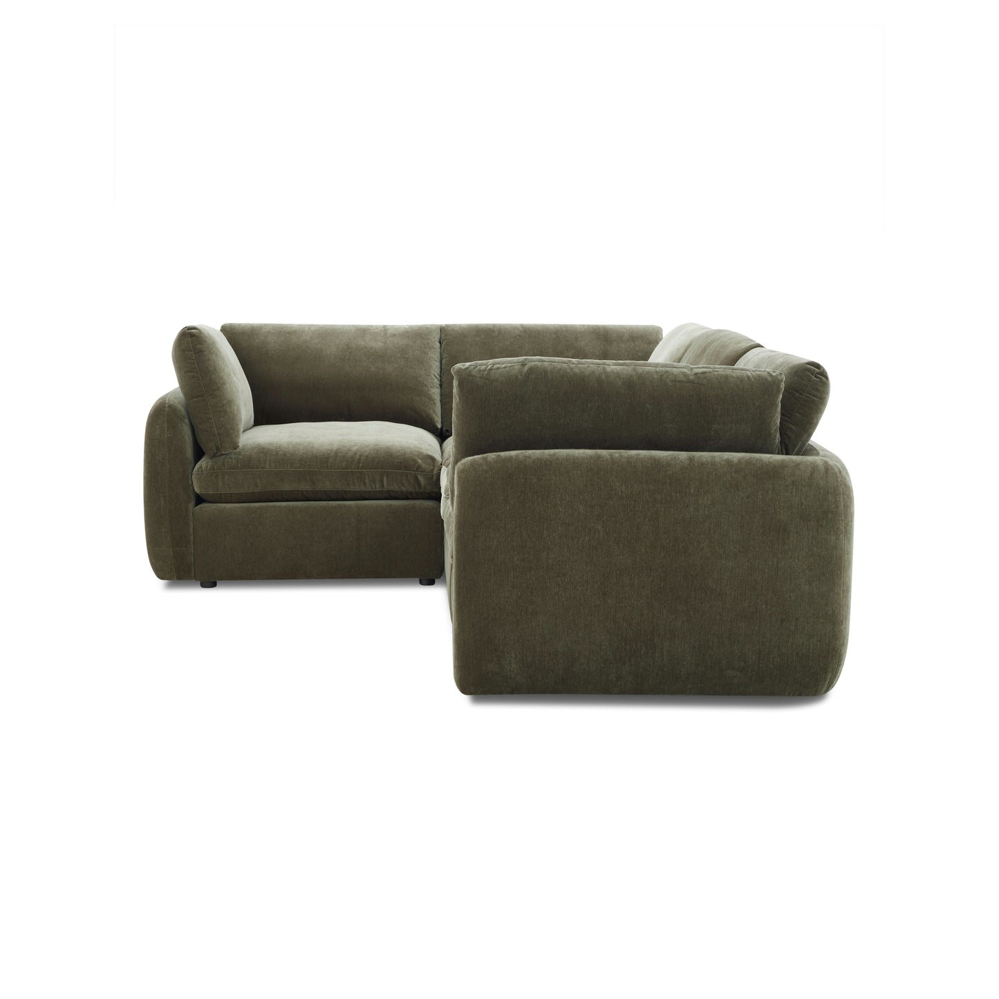 Tonga Modular 4-Piece L-Shaped Sectional | Lume Green