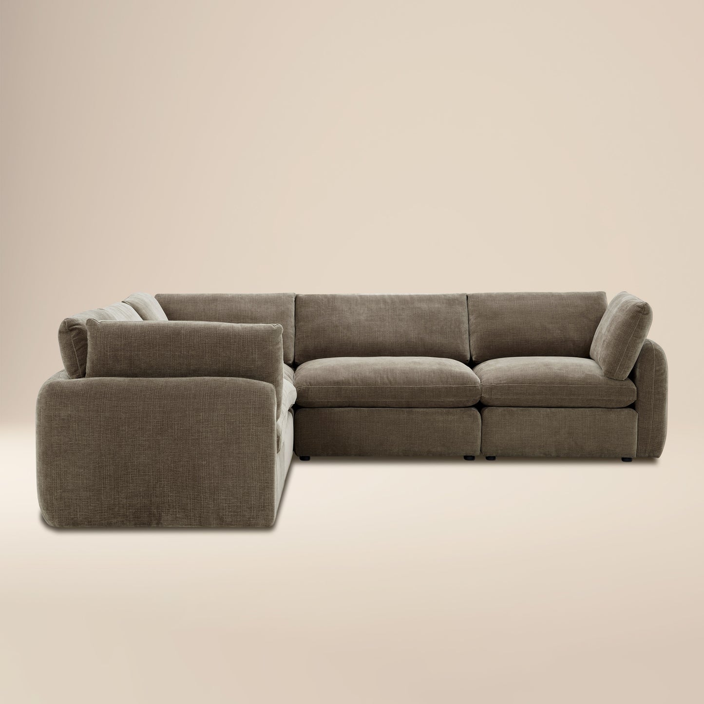Tonga Modular 5-Piece L-Shaped Corner Sectional | Clove Brown
