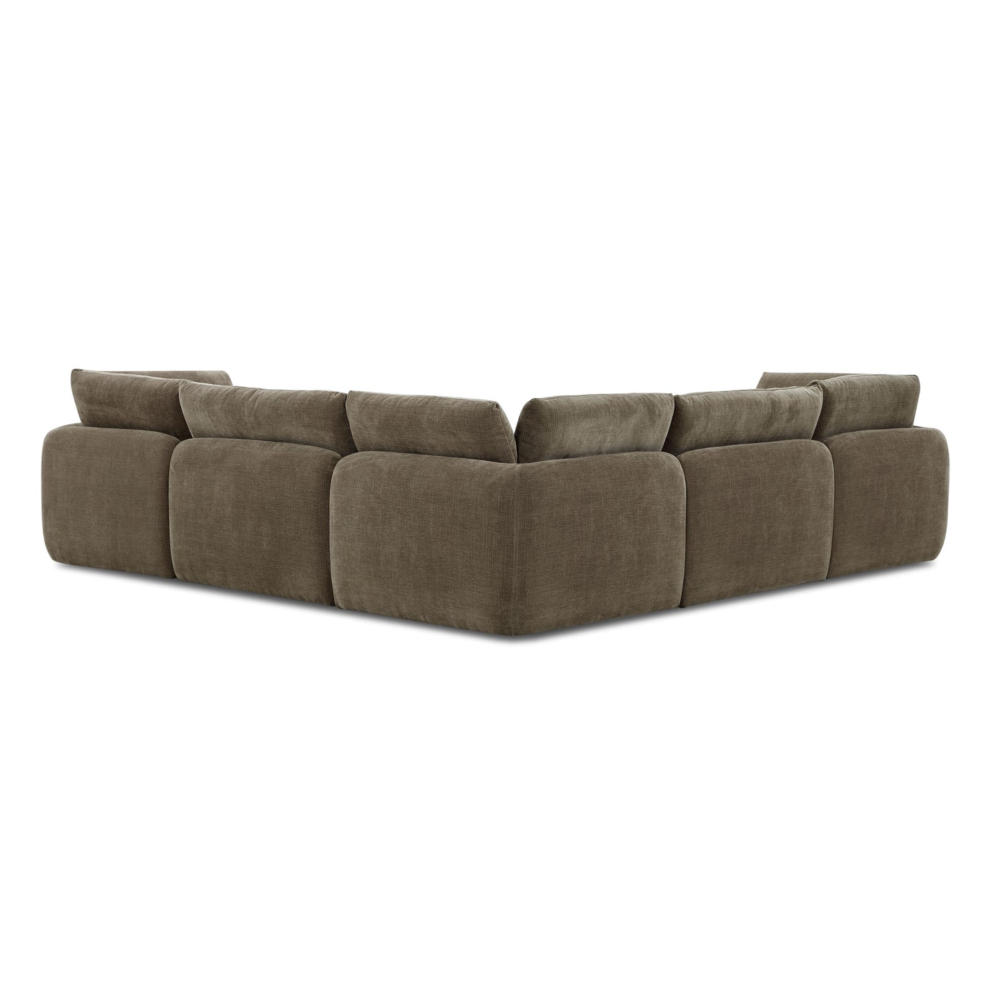 Tonga Modular 5-Piece L-Shaped Corner Sectional | Clove Brown