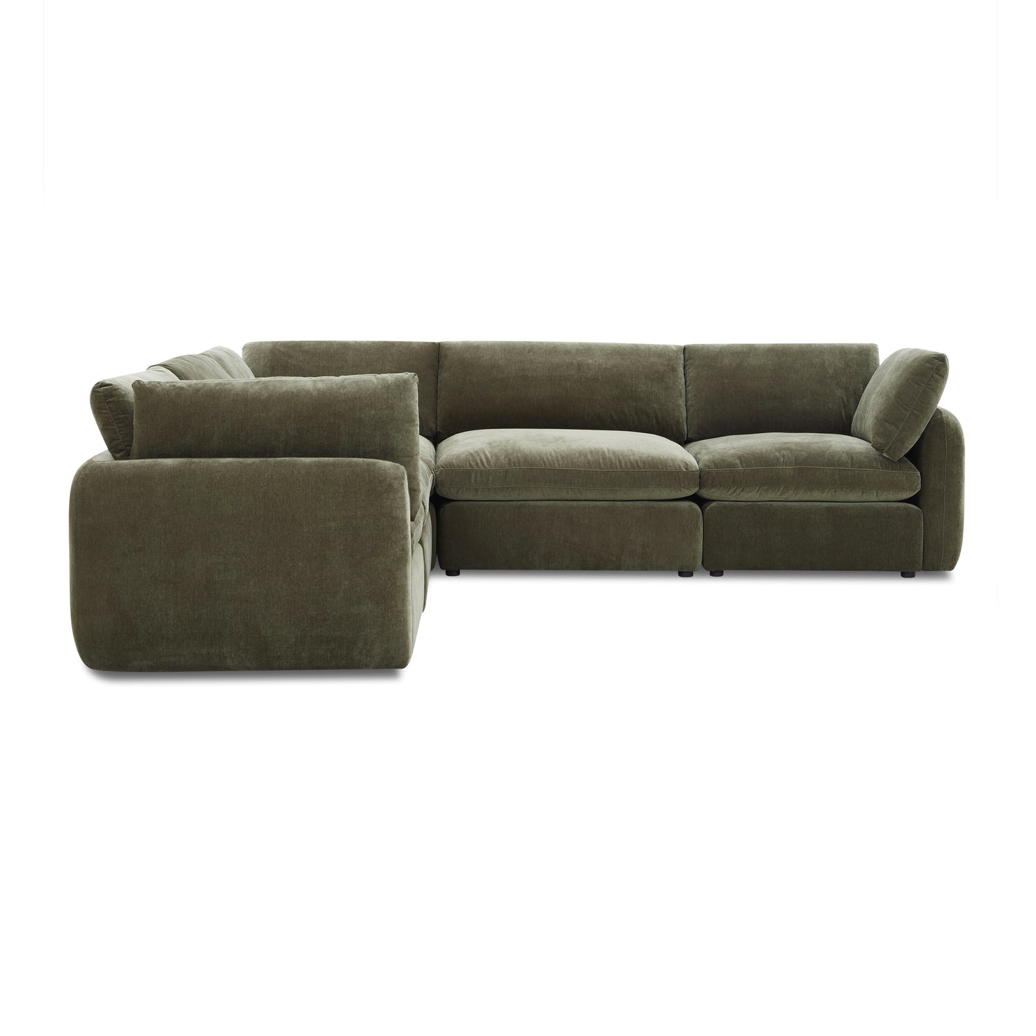 Tonga Modular 5-Piece L-Shaped Corner Sectional | Lume Green 