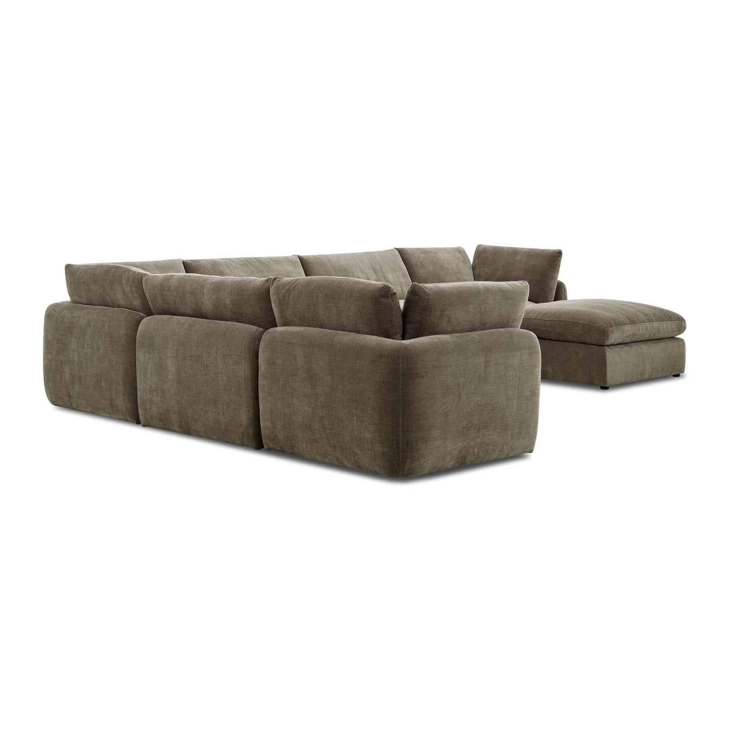 Tonga Modular 7-Piece L-Shaped Sectional with Chaise | Clove Brown