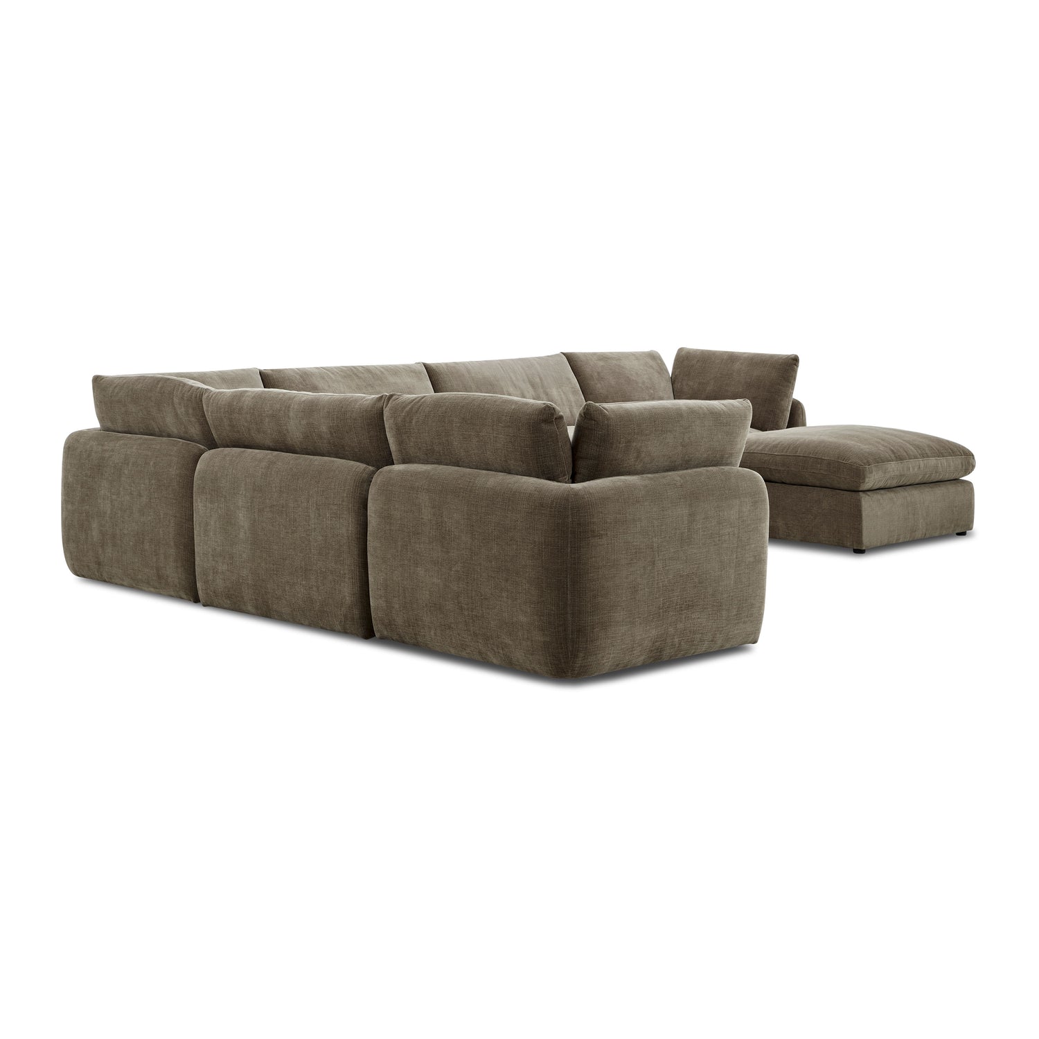 Tonga Modular 7-Piece L-Shaped Sectional with Chaise | Clove Brown 