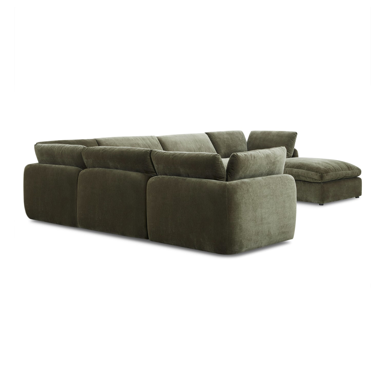Tonga Modular 7-Piece L-Shaped Sectional with Chaise | Lume Green 