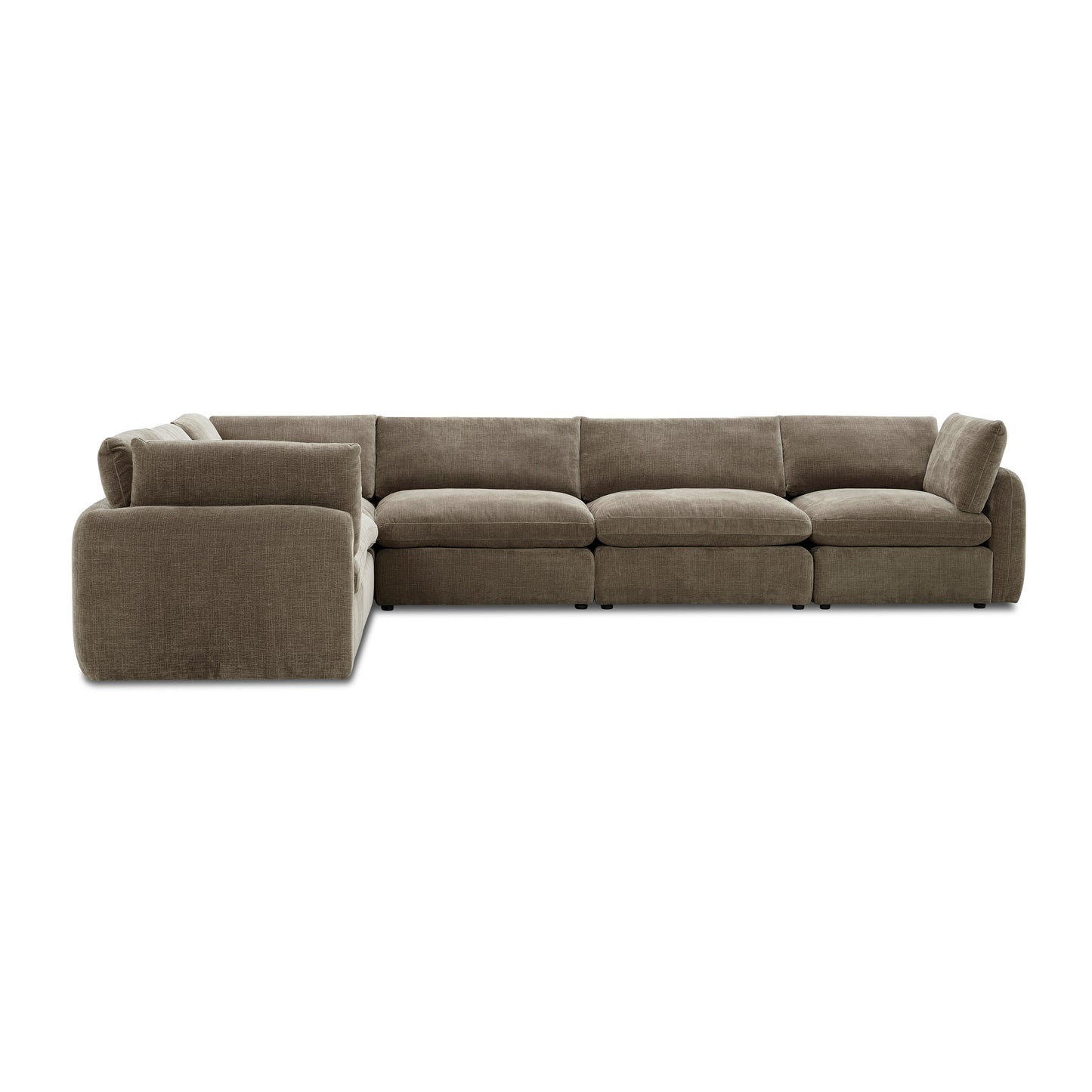 Tonga Modular 6-Piece L-Shaped Sectional | Clove Brown