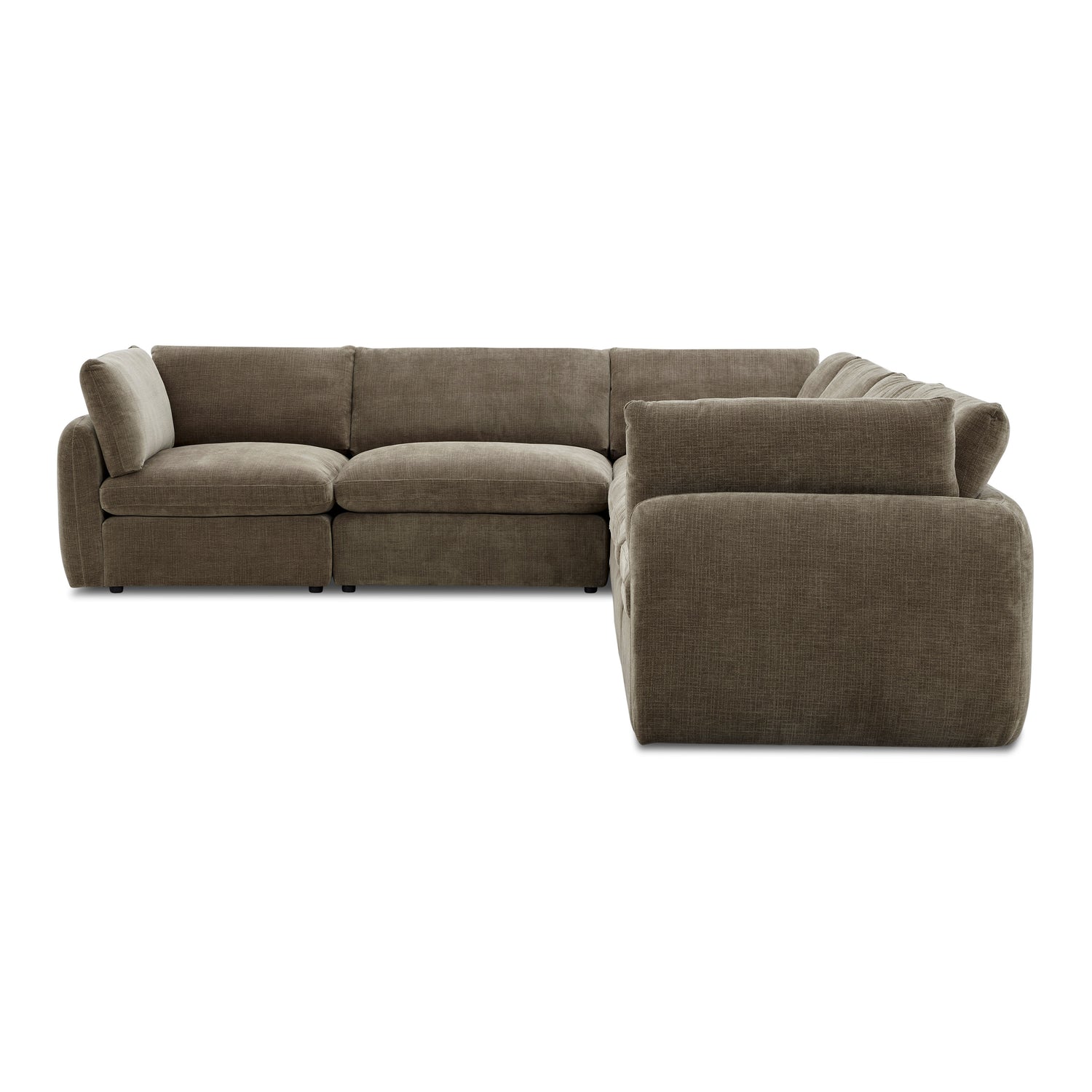 Tonga Modular 6-Piece L-Shaped Sectional | Clove Brown 