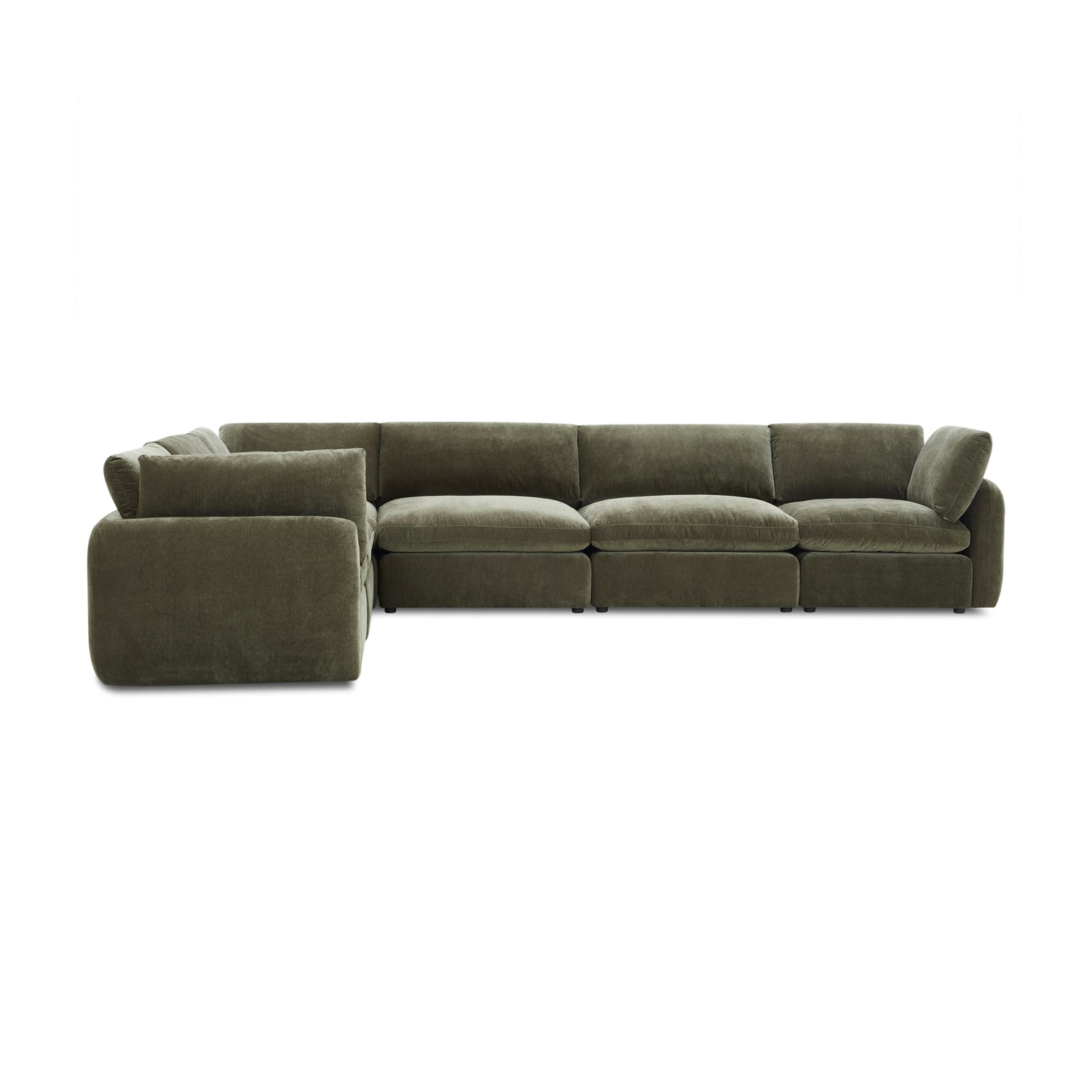 Tonga Modular 6-Piece L-Shaped Sectional | Lume Green 