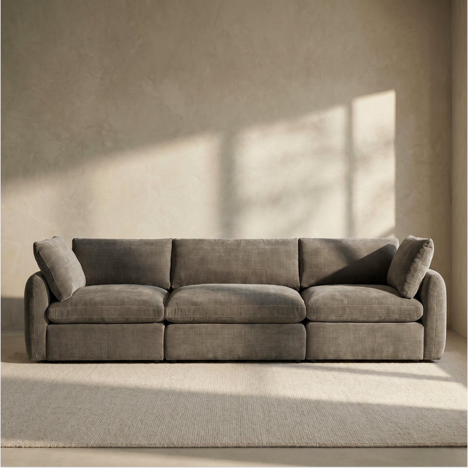 Tonga Modular 3-Piece Sofa | Clove Brown 