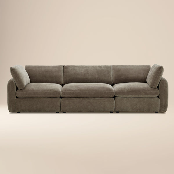 Tonga Modular 3-Piece Sofa | Clove Brown