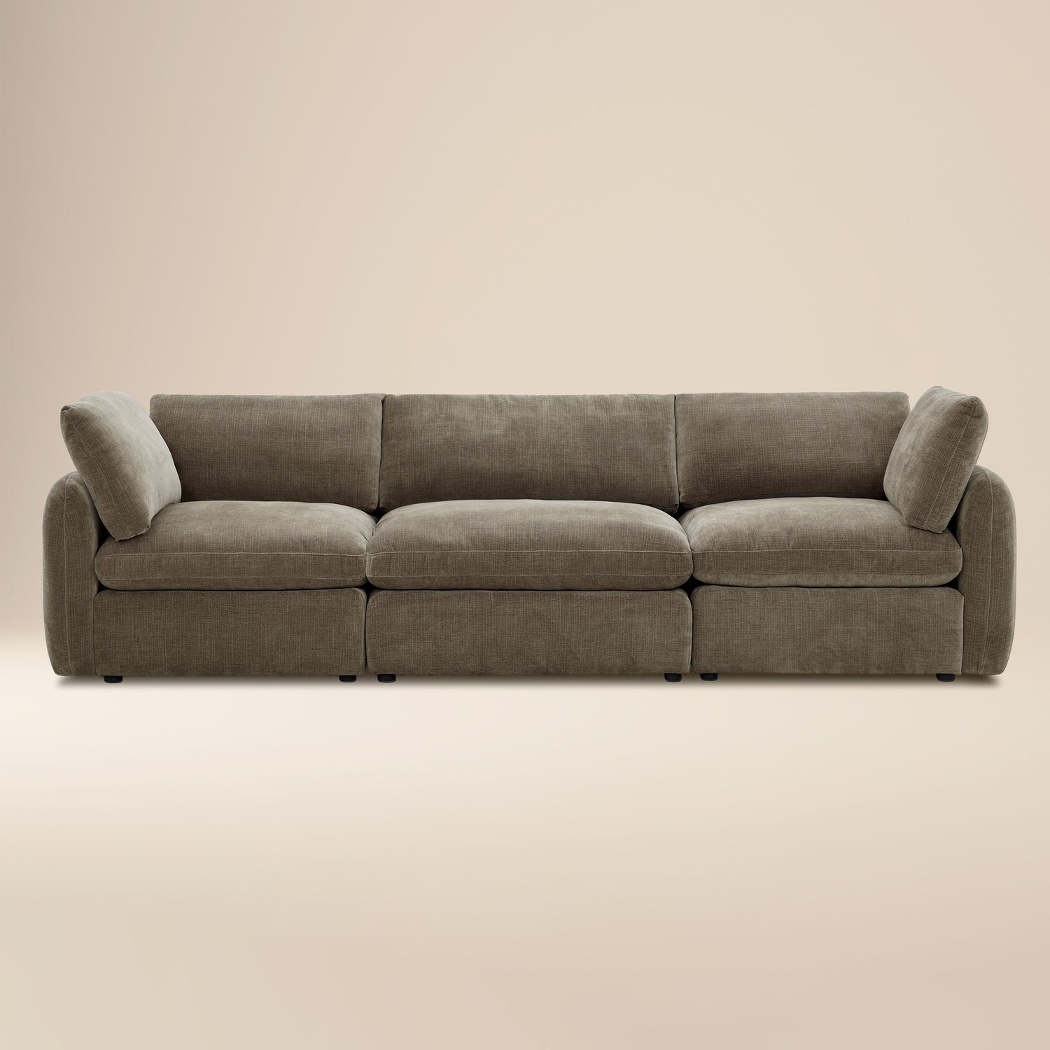 Tonga Modular 3-Piece Sofa | Clove Brown 