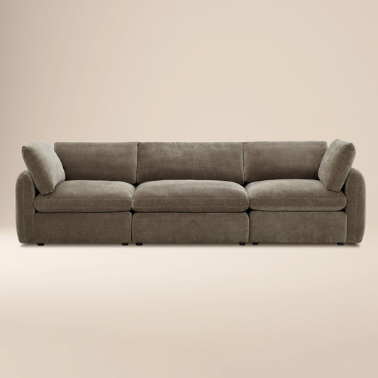 Tonga Modular 3-Piece Sofa | Clove Brown
