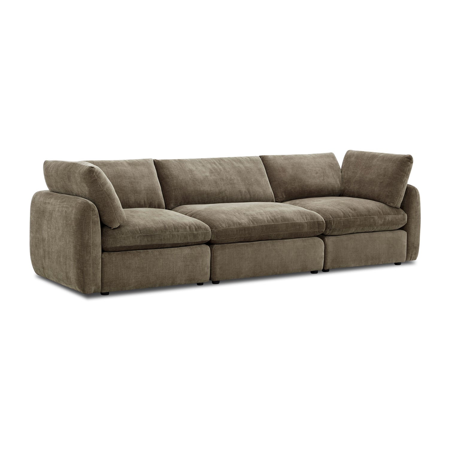 Tonga Modular 3-Piece Sofa | Clove Brown 