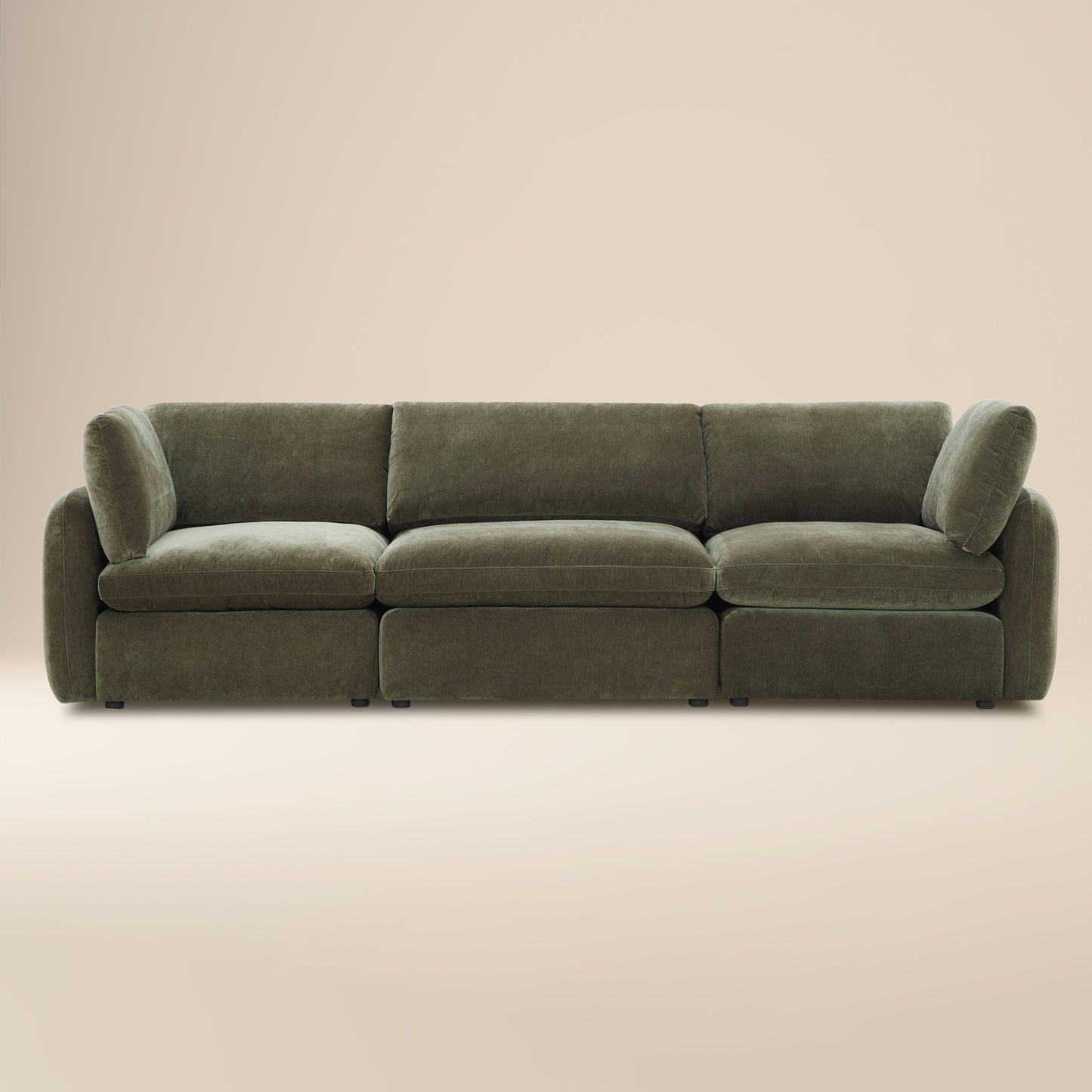 Tonga Modular 3-Piece Sofa | Lume Green