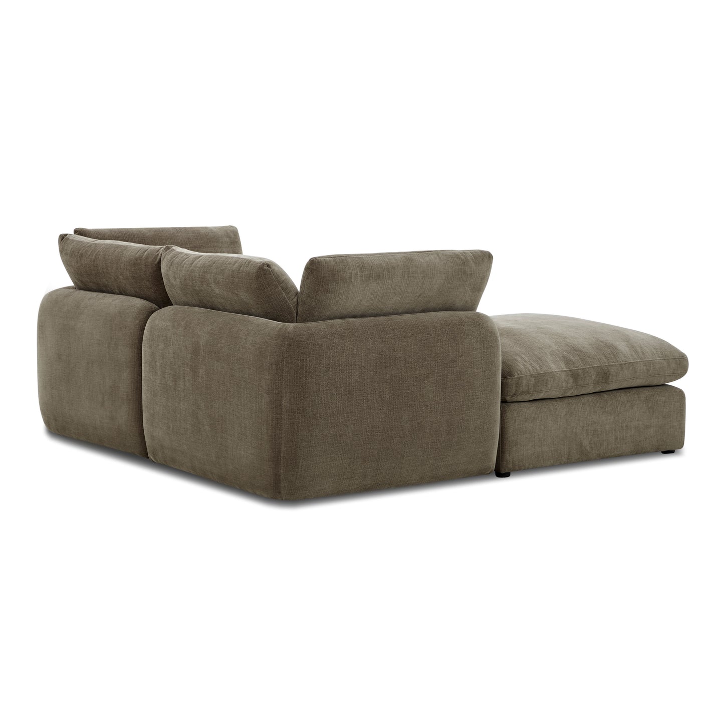 Tonga Modular 3-Piece L-Shaped Sectional with Reversible Ottoman | Clove Brown