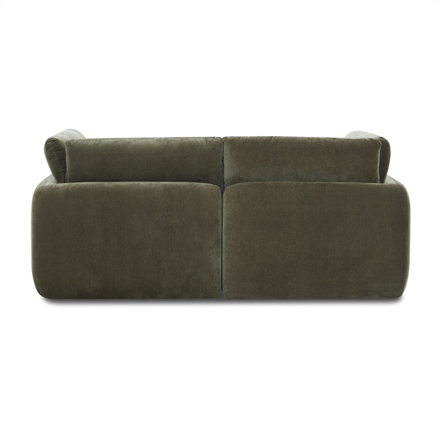 Tonga Modular 3-Piece L-Shaped Sectional with Reversible Ottoman | Lume Green