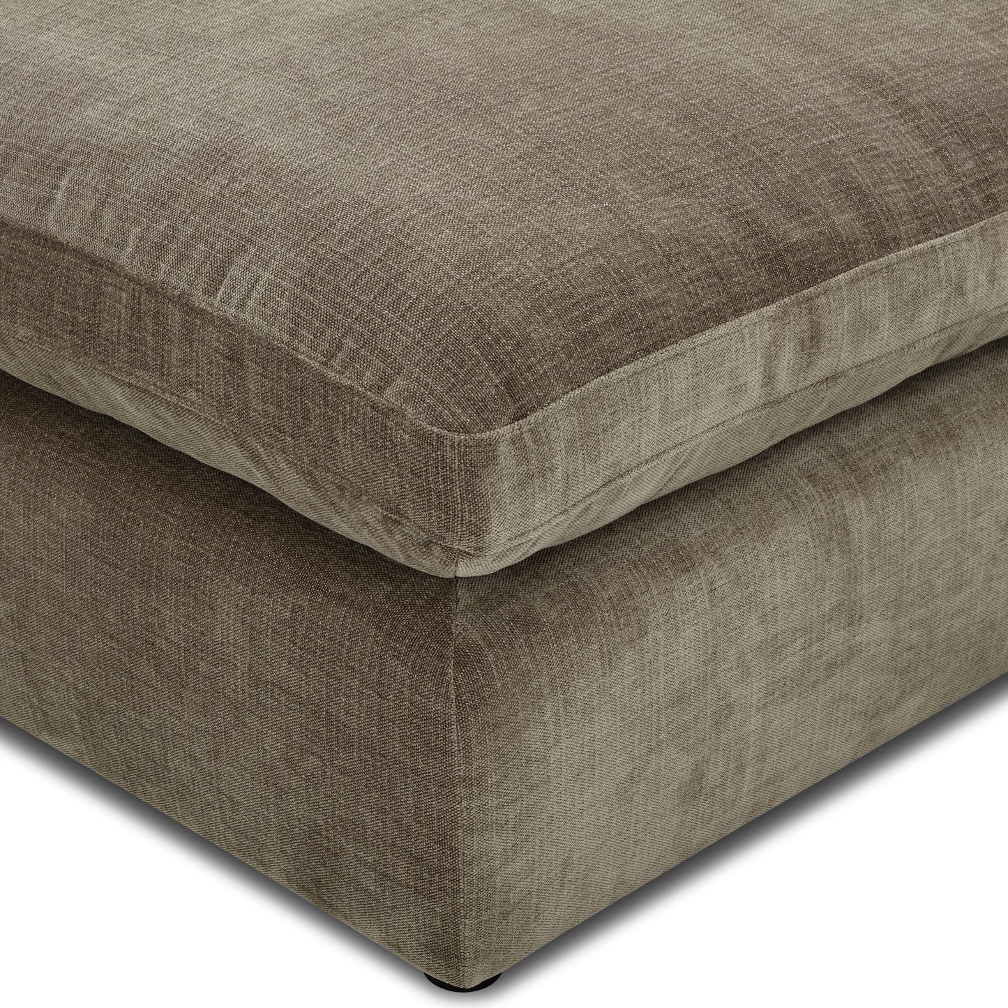Tonga Modular 4-Piece L-Shaped Sectional with Reversible Ottoman | Clove Brown