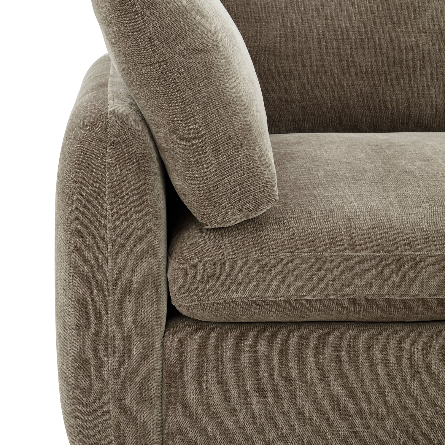 Tonga Modular 4-Piece L-Shaped Sectional with Reversible Ottoman | Clove Brown 