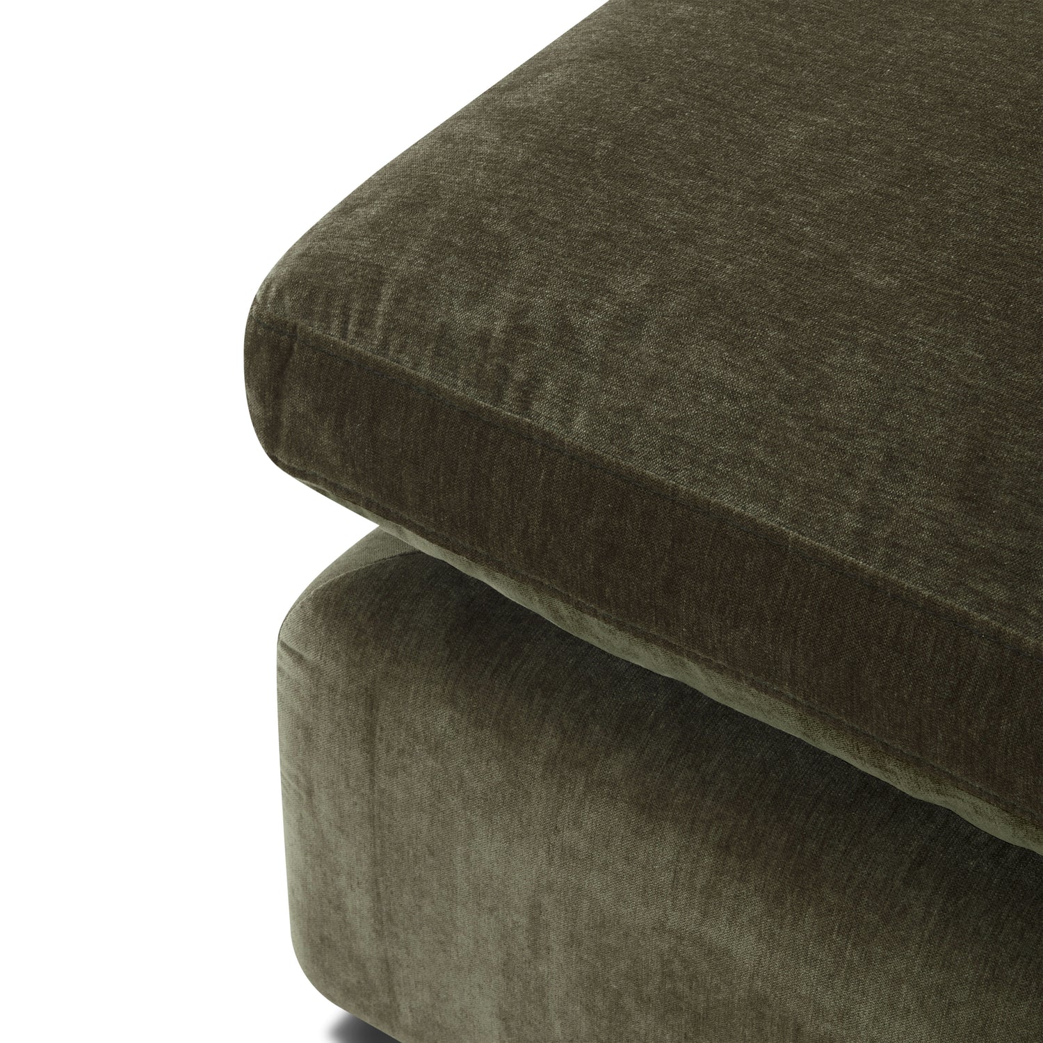 Tonga Modular 4-Piece L-Shaped Sectional with Reversible Ottoman | Lume Green 