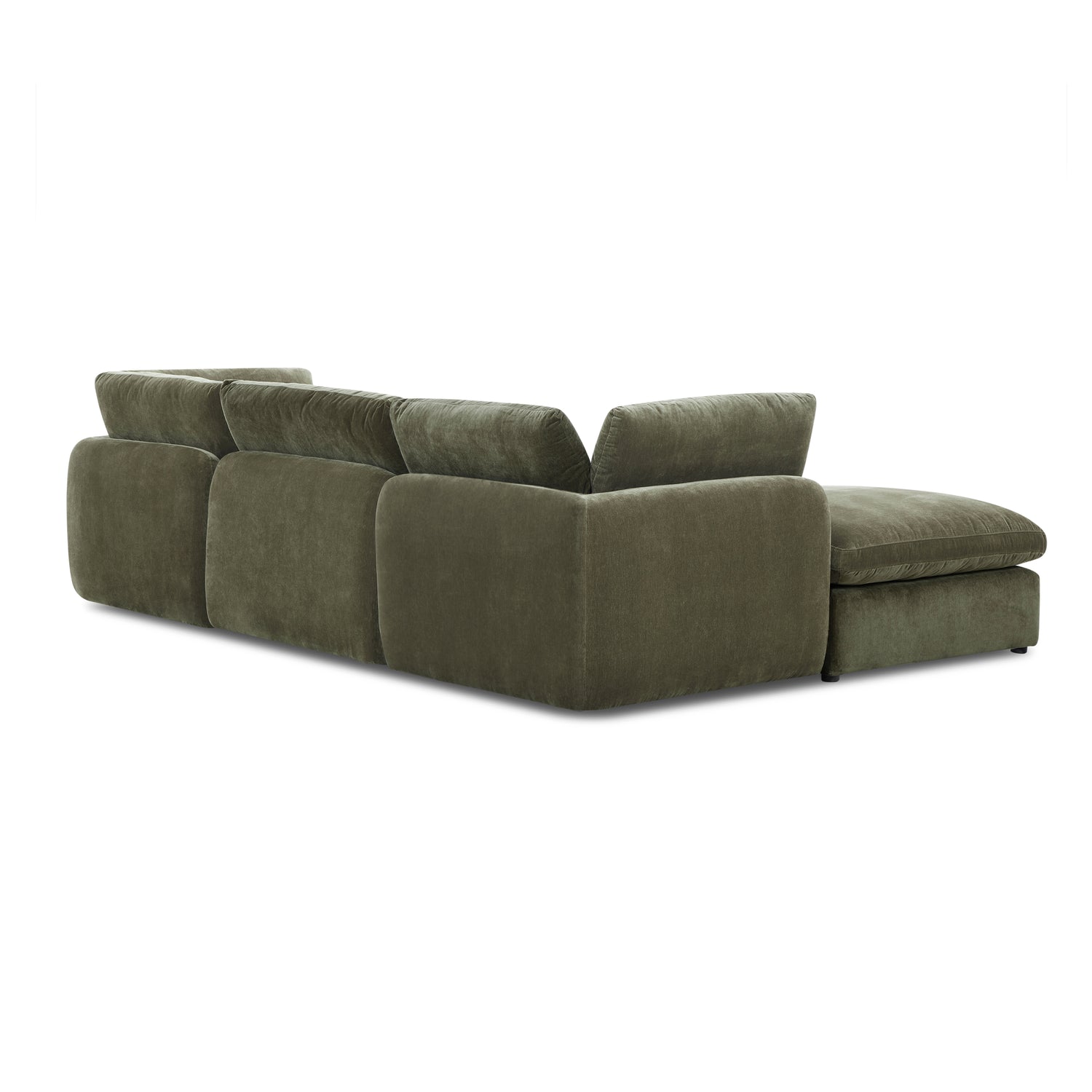 Tonga Modular 5-Piece U-Shaped Double Chaise Sectional | Lume Green 