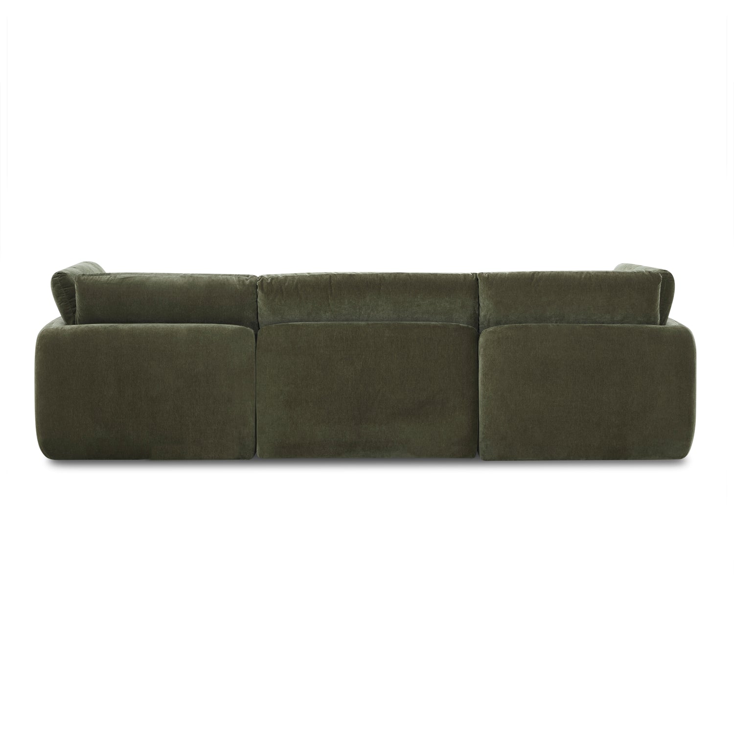 Tonga Modular 5-Piece U-Shaped Double Chaise Sectional | Lume Green 