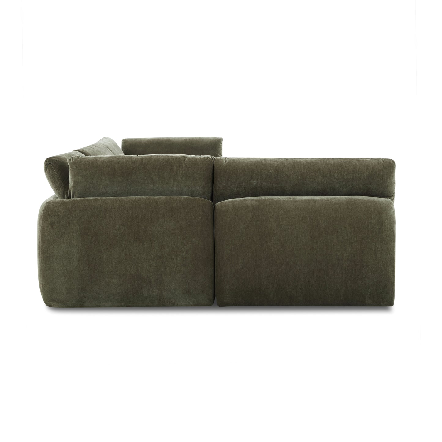 Tonga Modular 5-Piece Pit Lounge Sectional | Lume Green