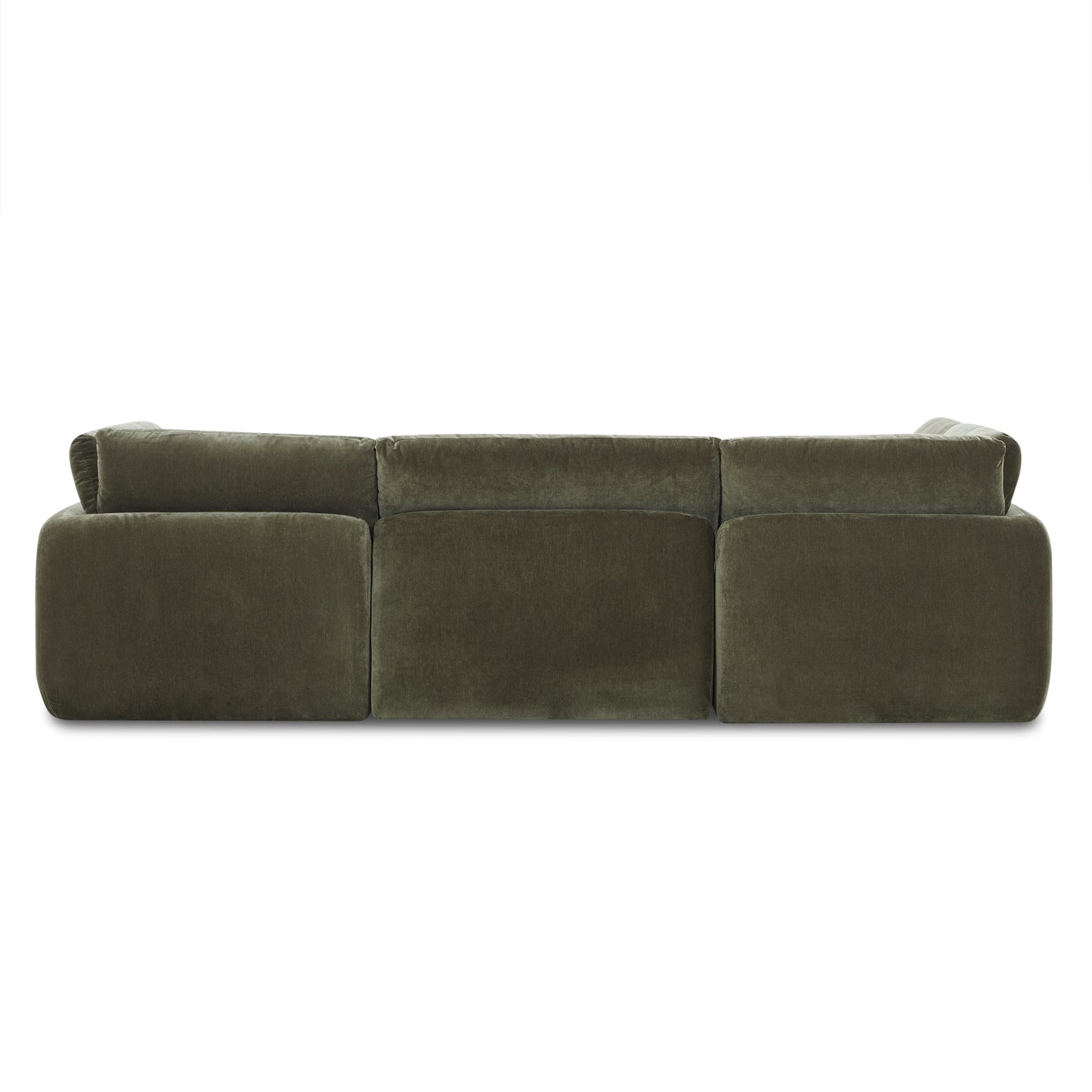 Tonga Modular 5-Piece Pit Lounge Sectional | Lume Green