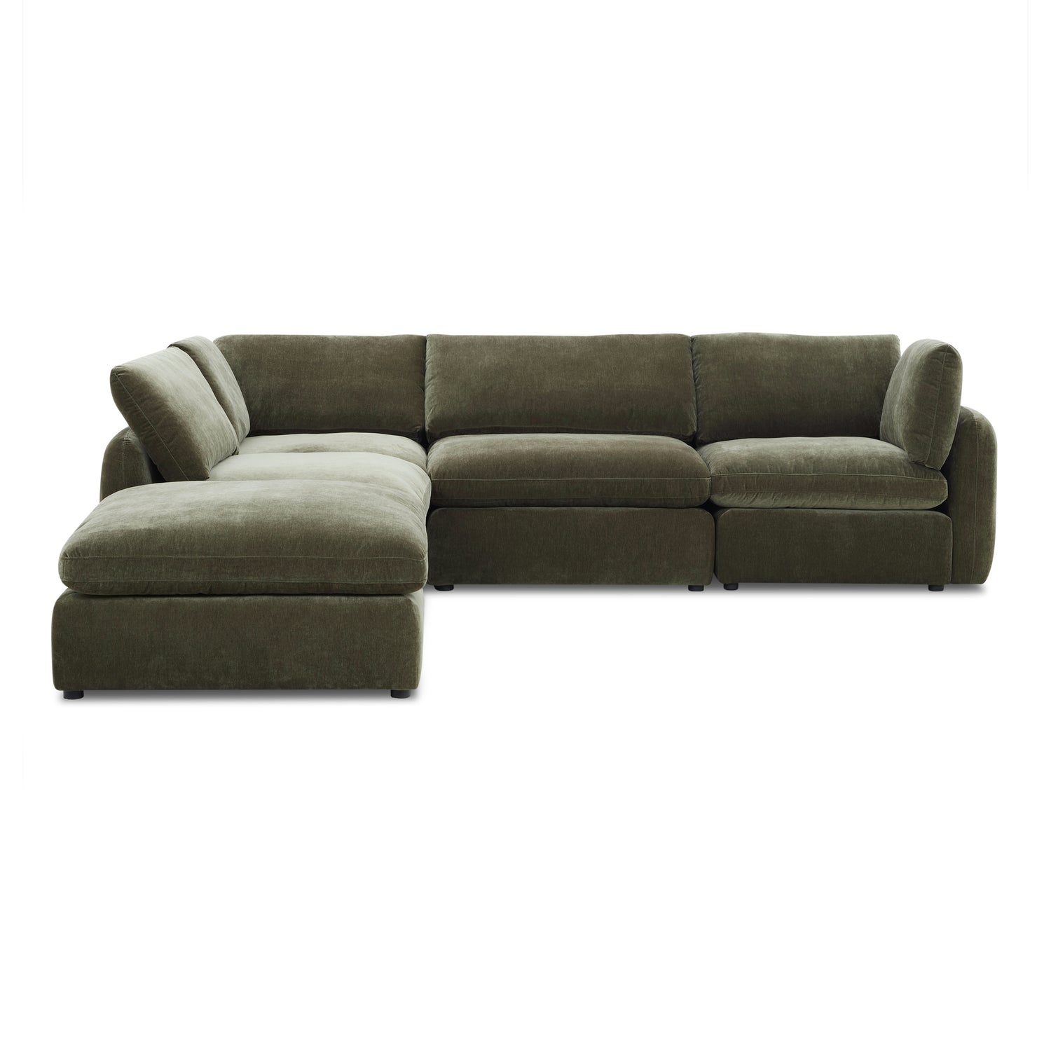 Tonga Modular 5-Piece Reversible L-Shaped Sectional | Lume Green 