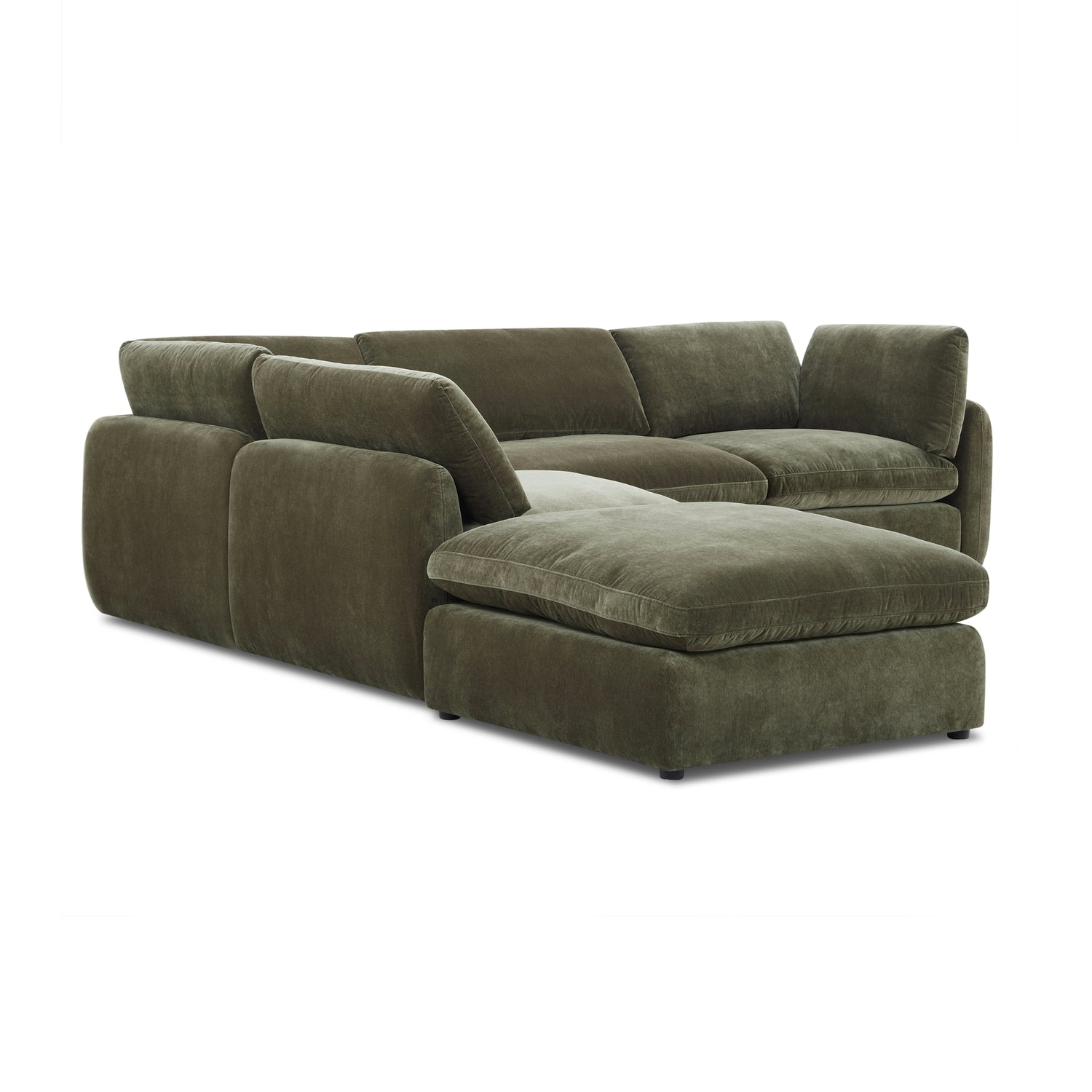 Tonga Modular 5-Piece Reversible L-Shaped Sectional | Lume Green 