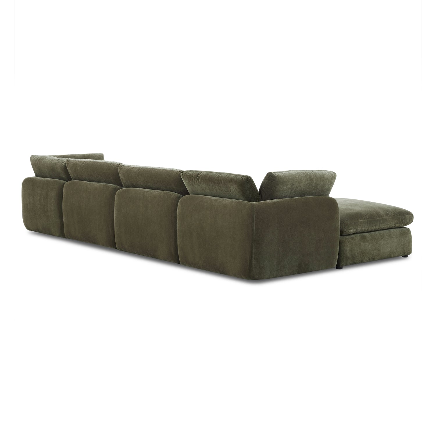 Tonga Modular 6-Piece U-Shaped Double Chaise Sectional | Lume Green 