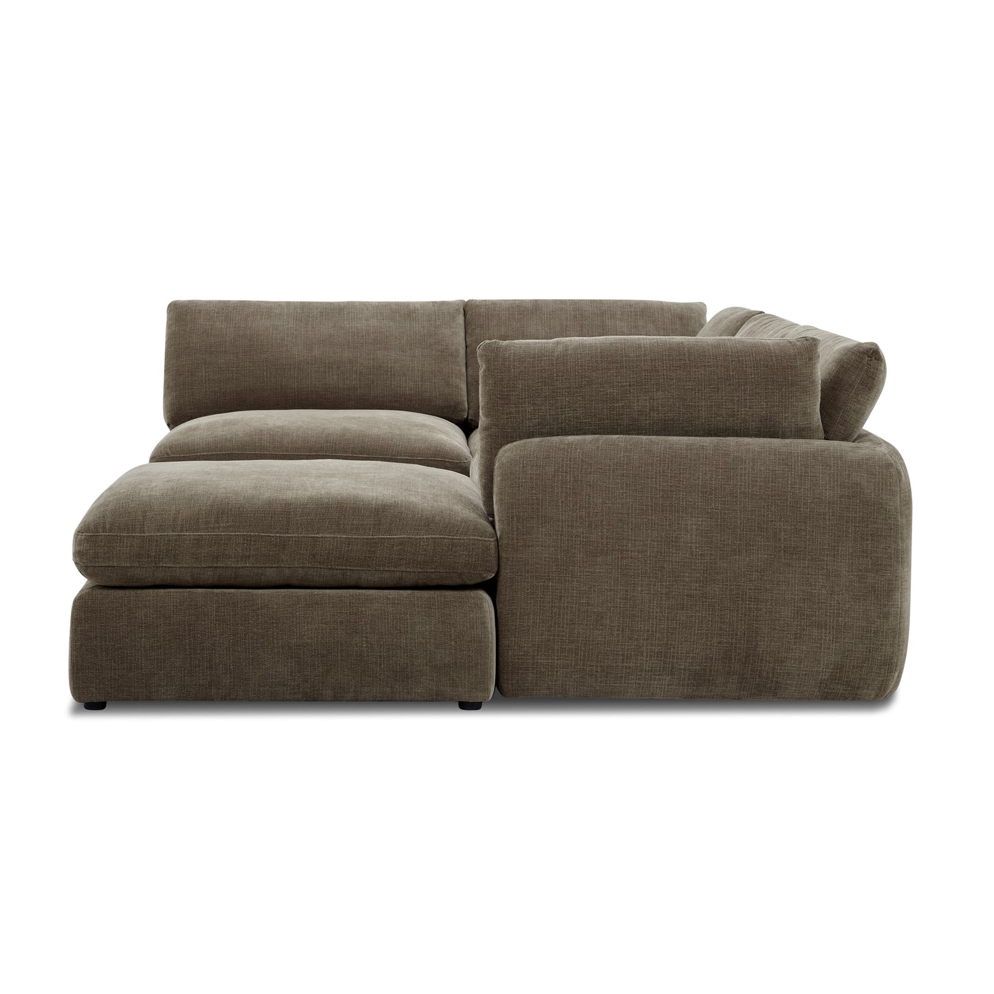 Tonga Modular 5-Piece U-Shaped Double Chaise Sectional | Clove Brown