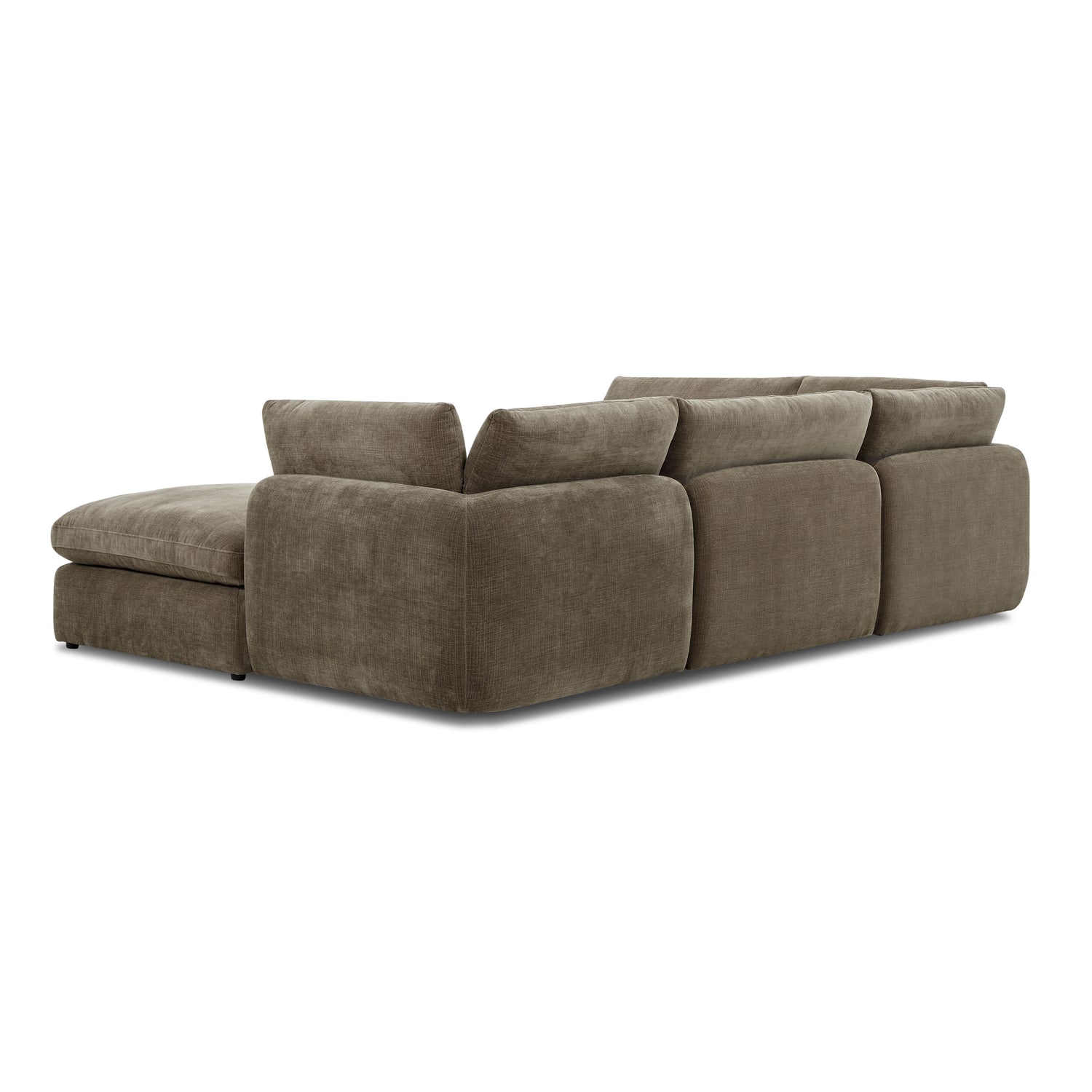 Tonga Modular 5-Piece U-Shaped Double Chaise Sectional | Clove Brown 
