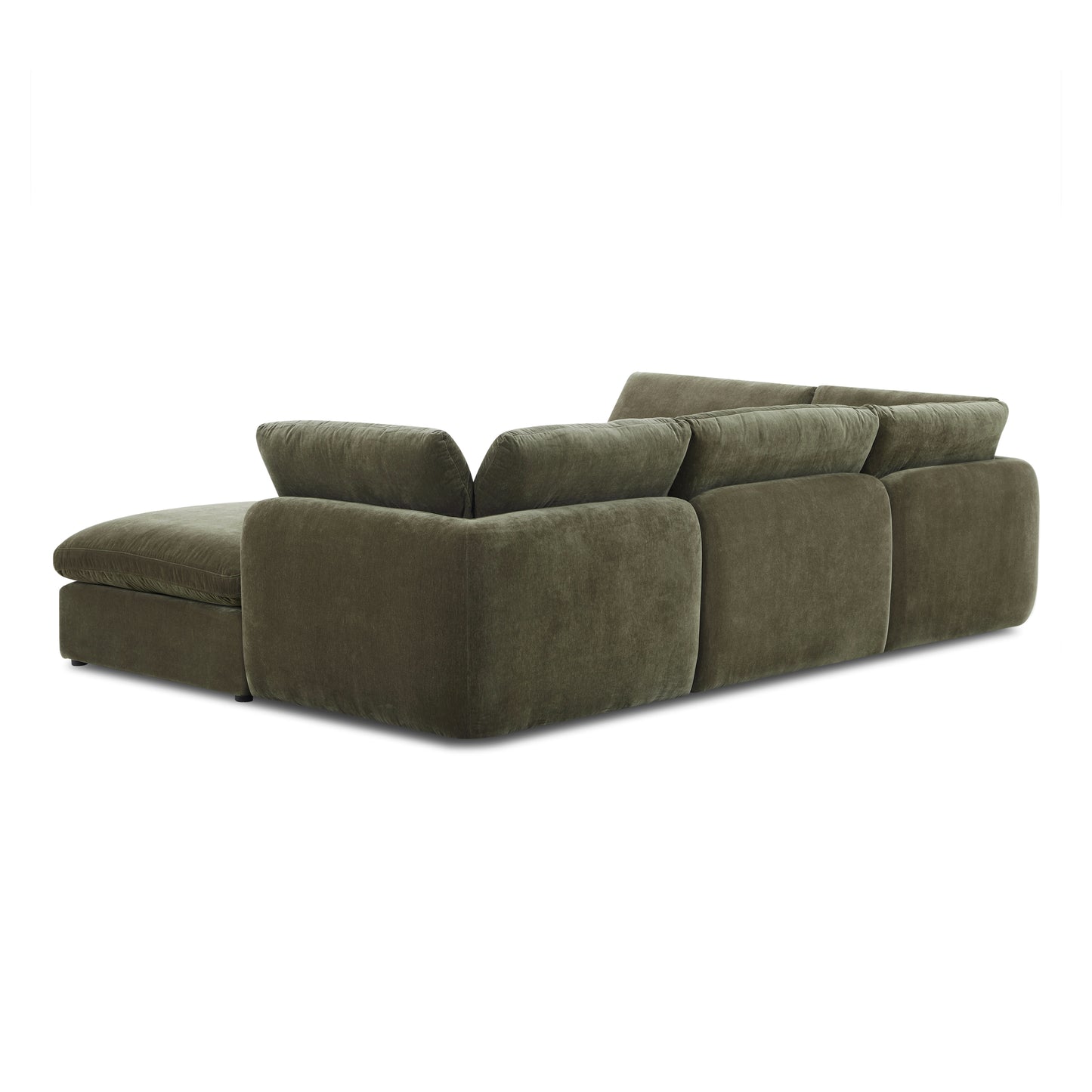 Tonga Modular 5-Piece U-Shaped Double Chaise Sectional | Lume Green