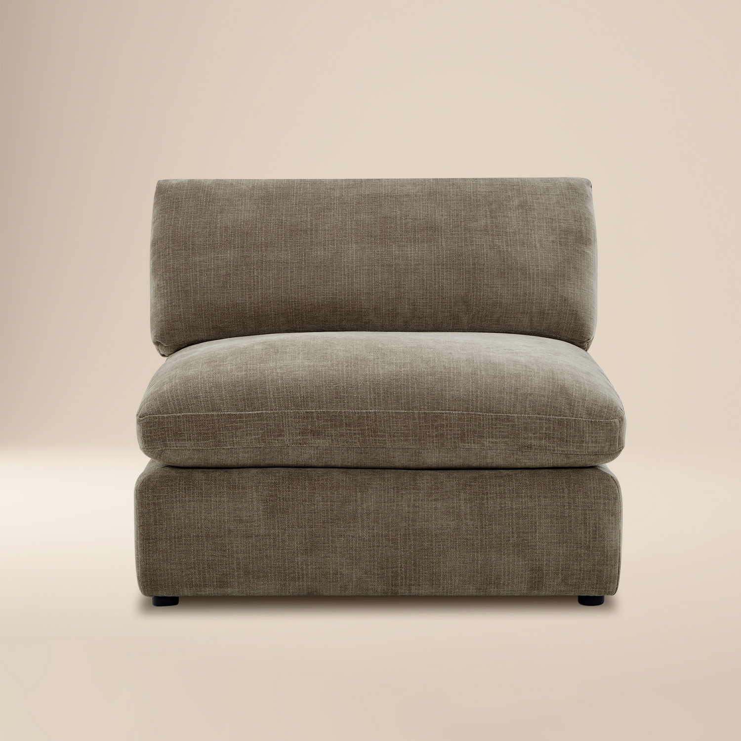 Armless Chair Tonga Modular Sofa | Clove Brown 