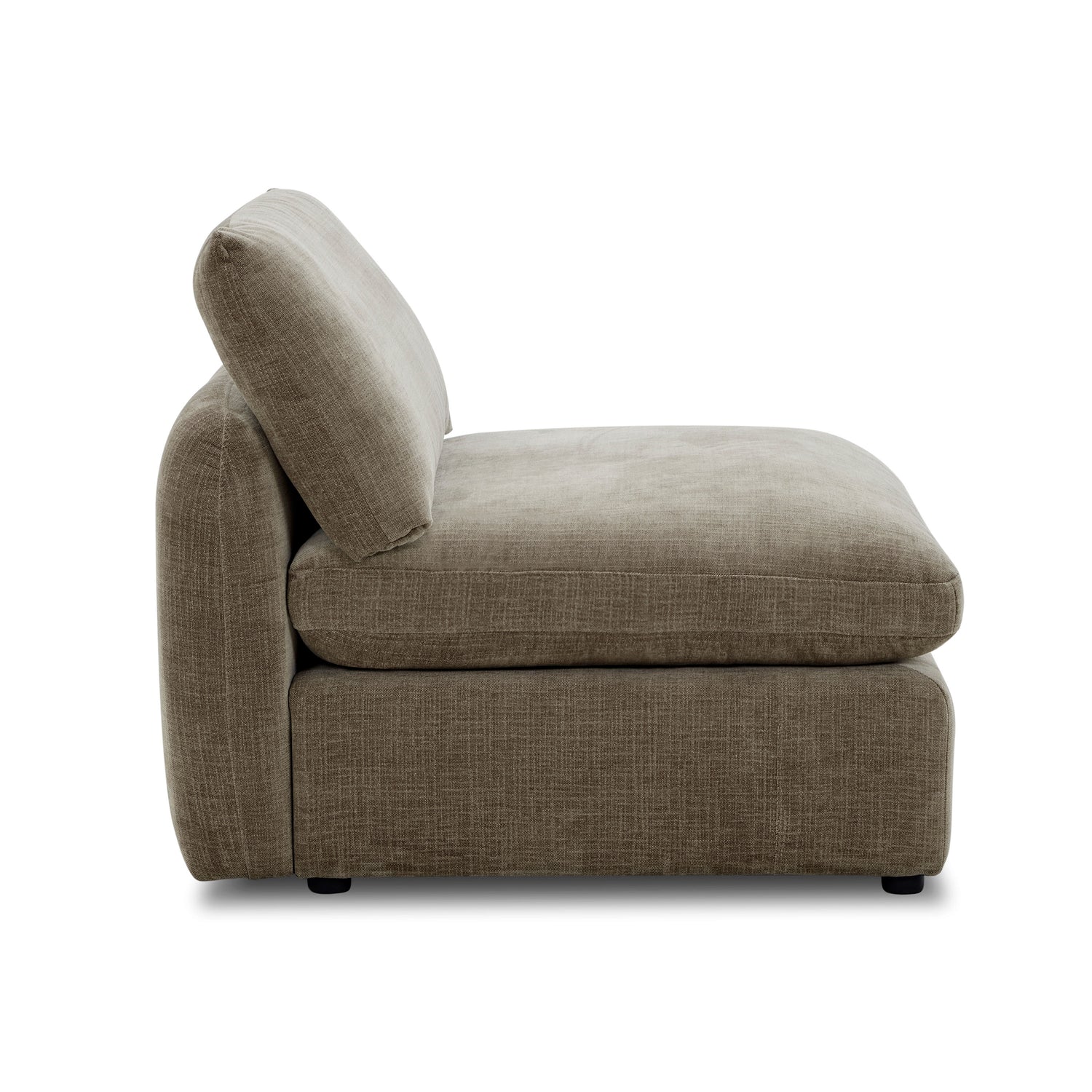 Armless Chair Tonga Modular Sofa | Clove Brown 