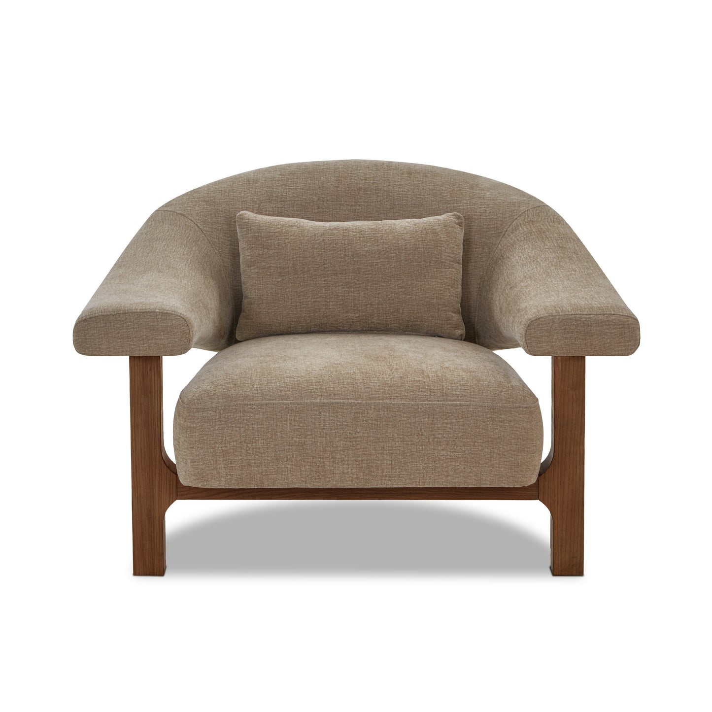 Leni Lounge Chair | Linen Brown