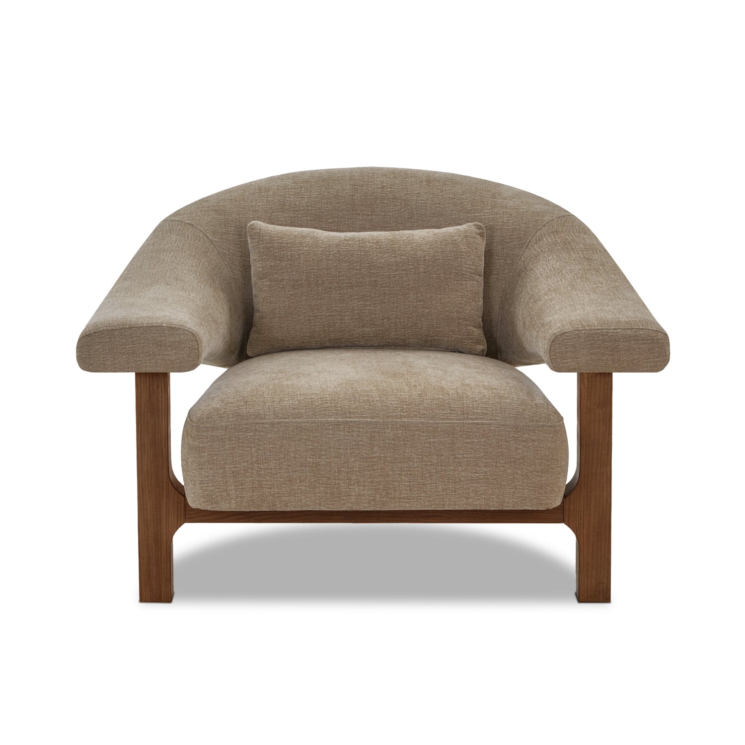 Leni Lounge Chair | Linen Brown 
