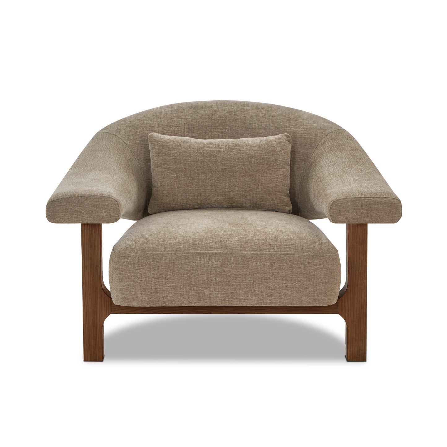 Leni Lounge Chair | Linen Brown