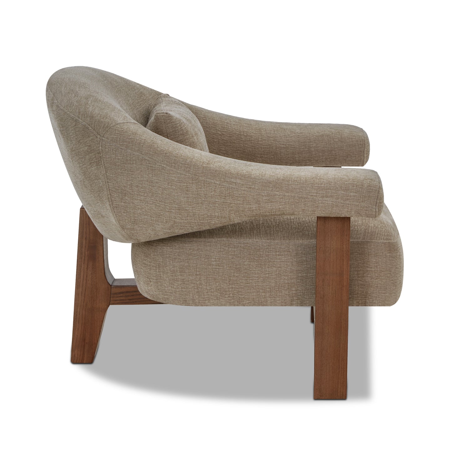 Leni Lounge Chair | Linen Brown