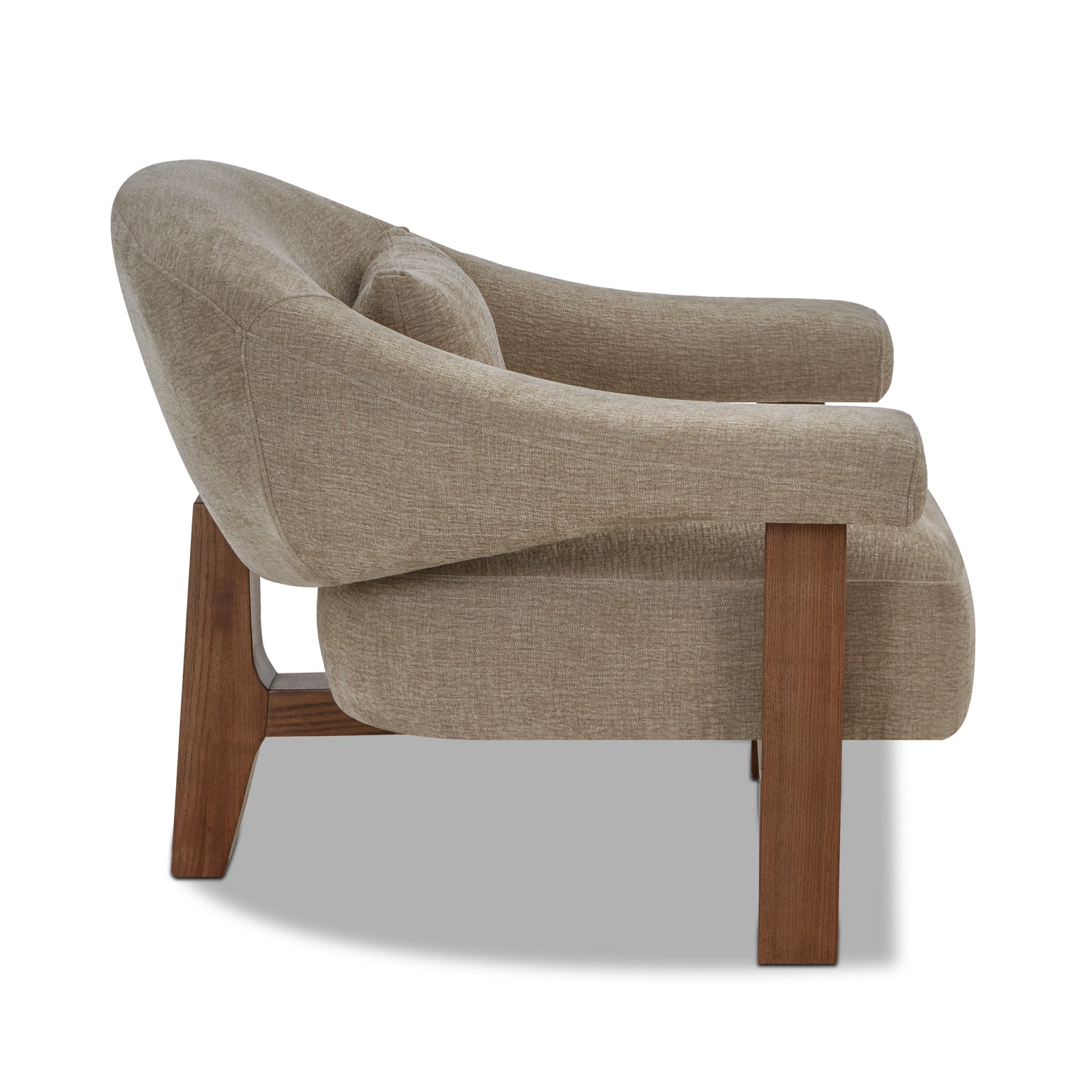 Leni Lounge Chair | Linen Brown 