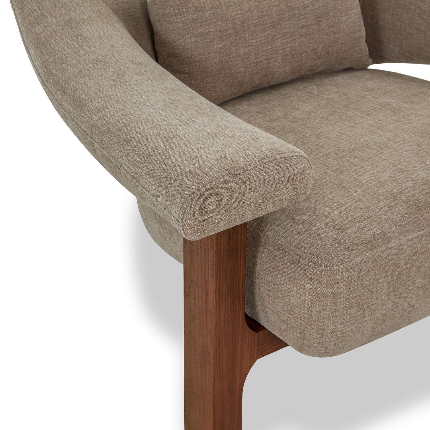 Leni Lounge Chair | Linen Brown 