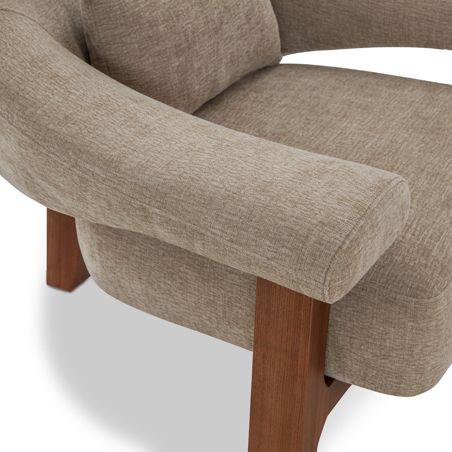 Leni Lounge Chair | Linen Brown 